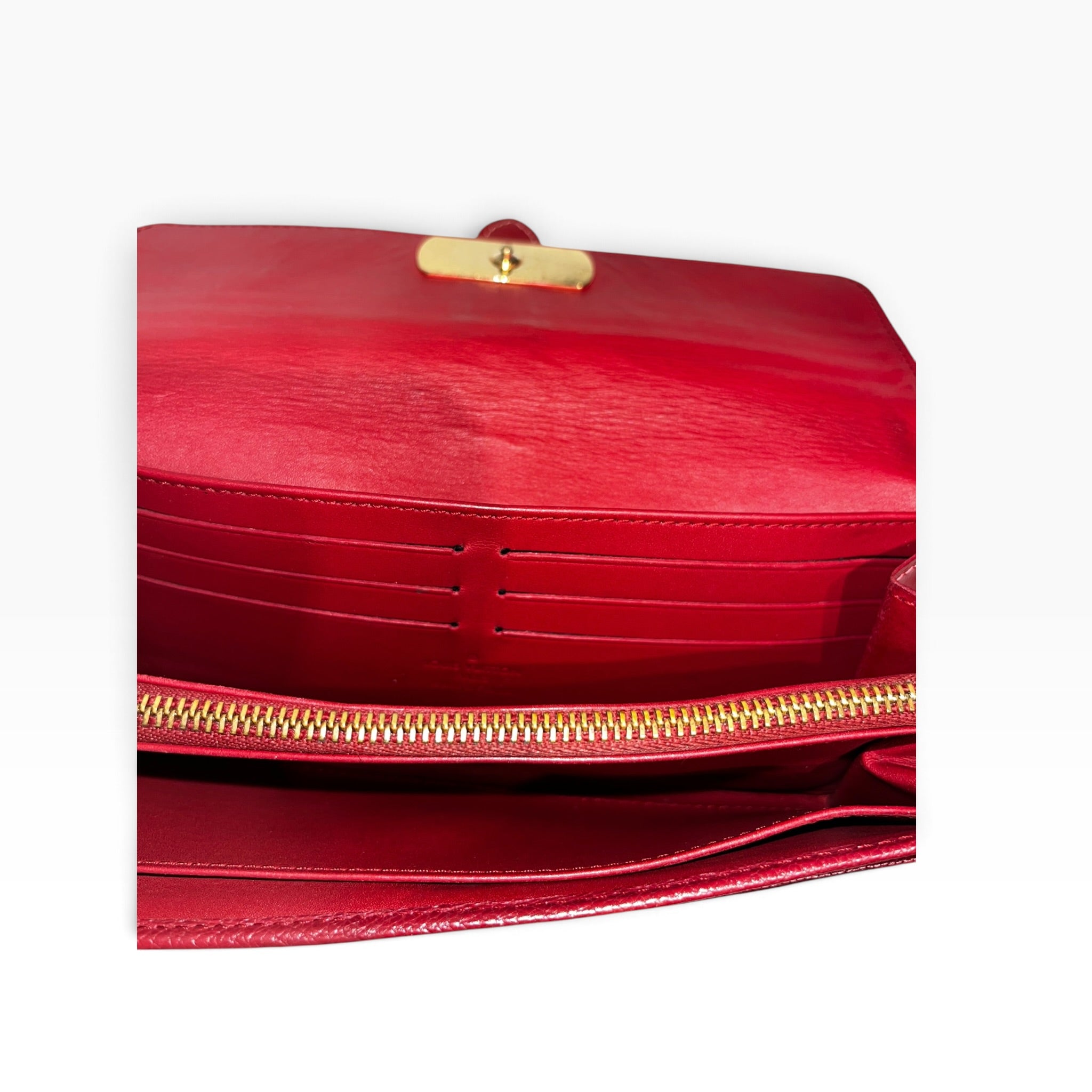 LOUIS VUITTON/Long Wallet/Leather/RED/ view 4
