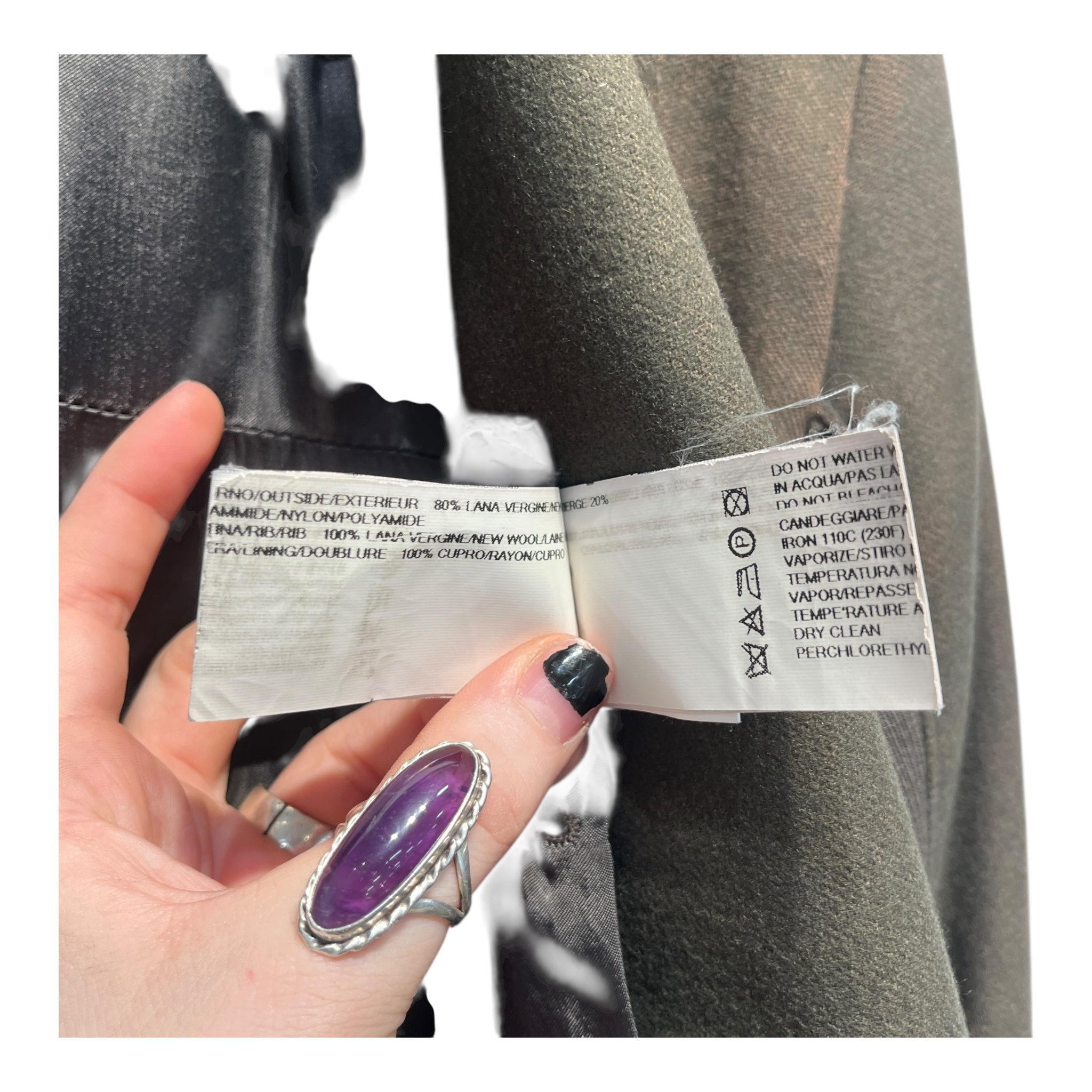 Rick Owens/Coat/6/Wool/BRW/SILK LINING/ PATINA ON WOOL view 5