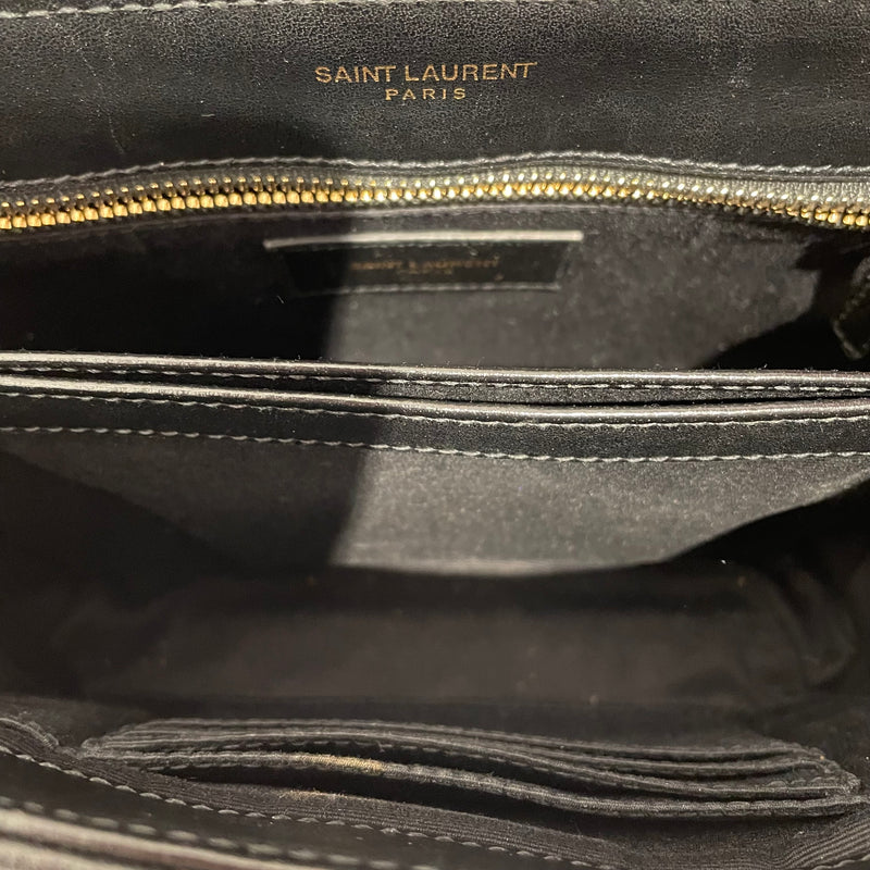 YVES SAINT LAURENT/Cross Body Bag/Leather/BLK/