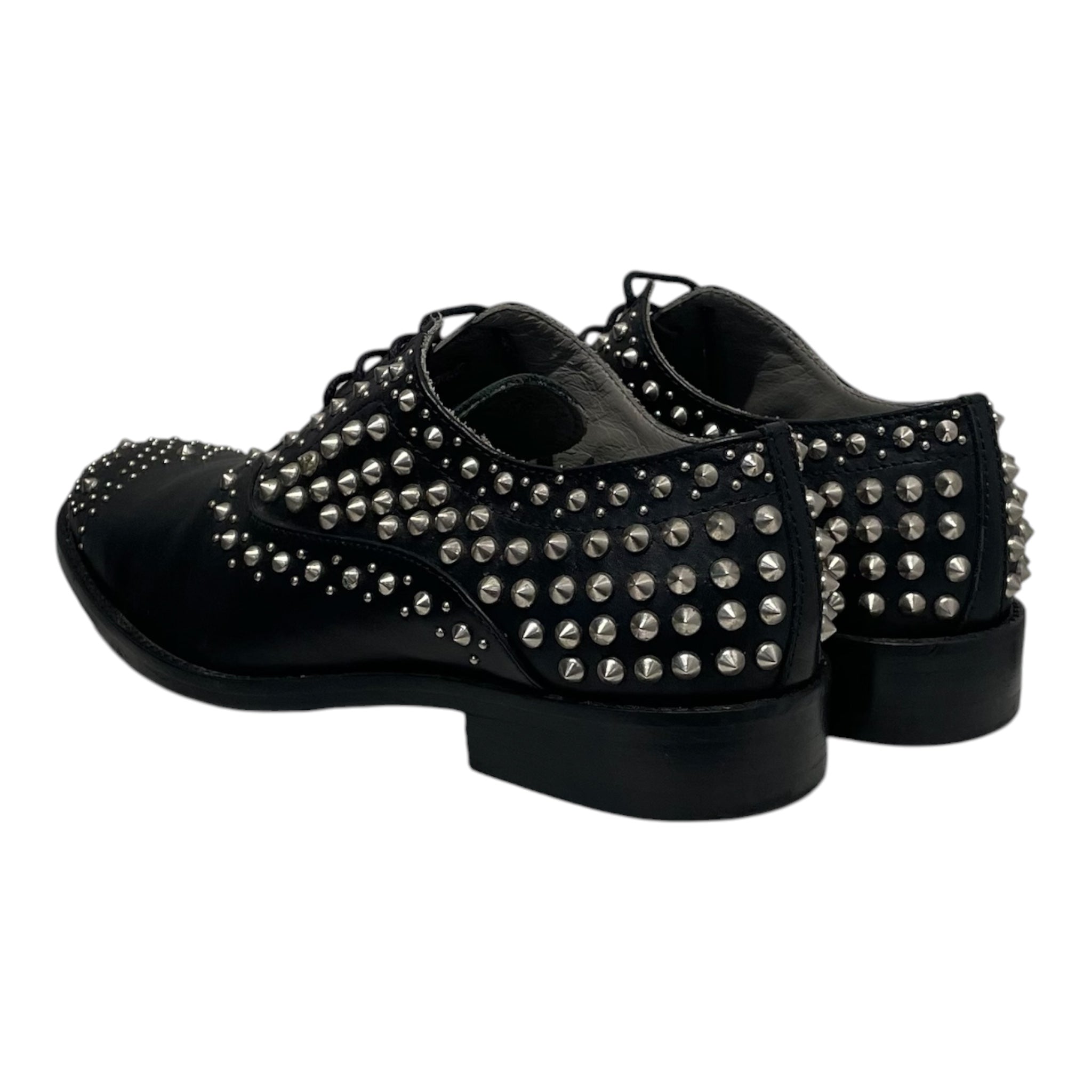 GIACOMERELLI/Loafers/EU 36/Leather/BLK/STUDDED view 2