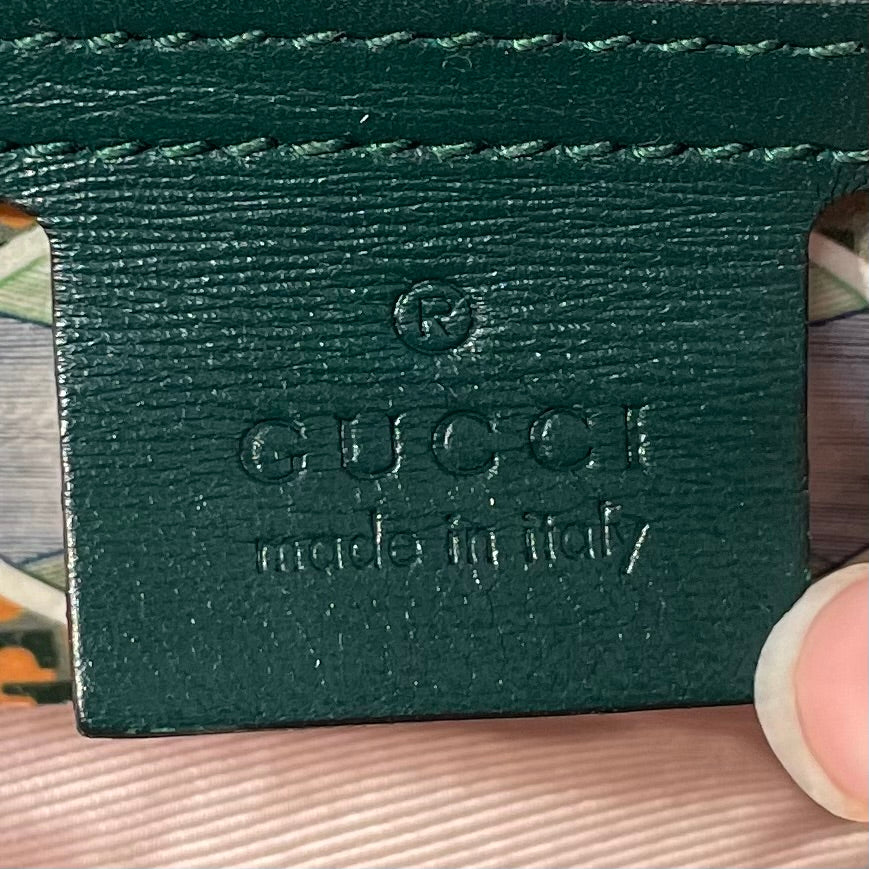 GUCCI/Cross Body Bag/Leather/GRN/TIGER FLAP GREEN CROSSBODY view 3