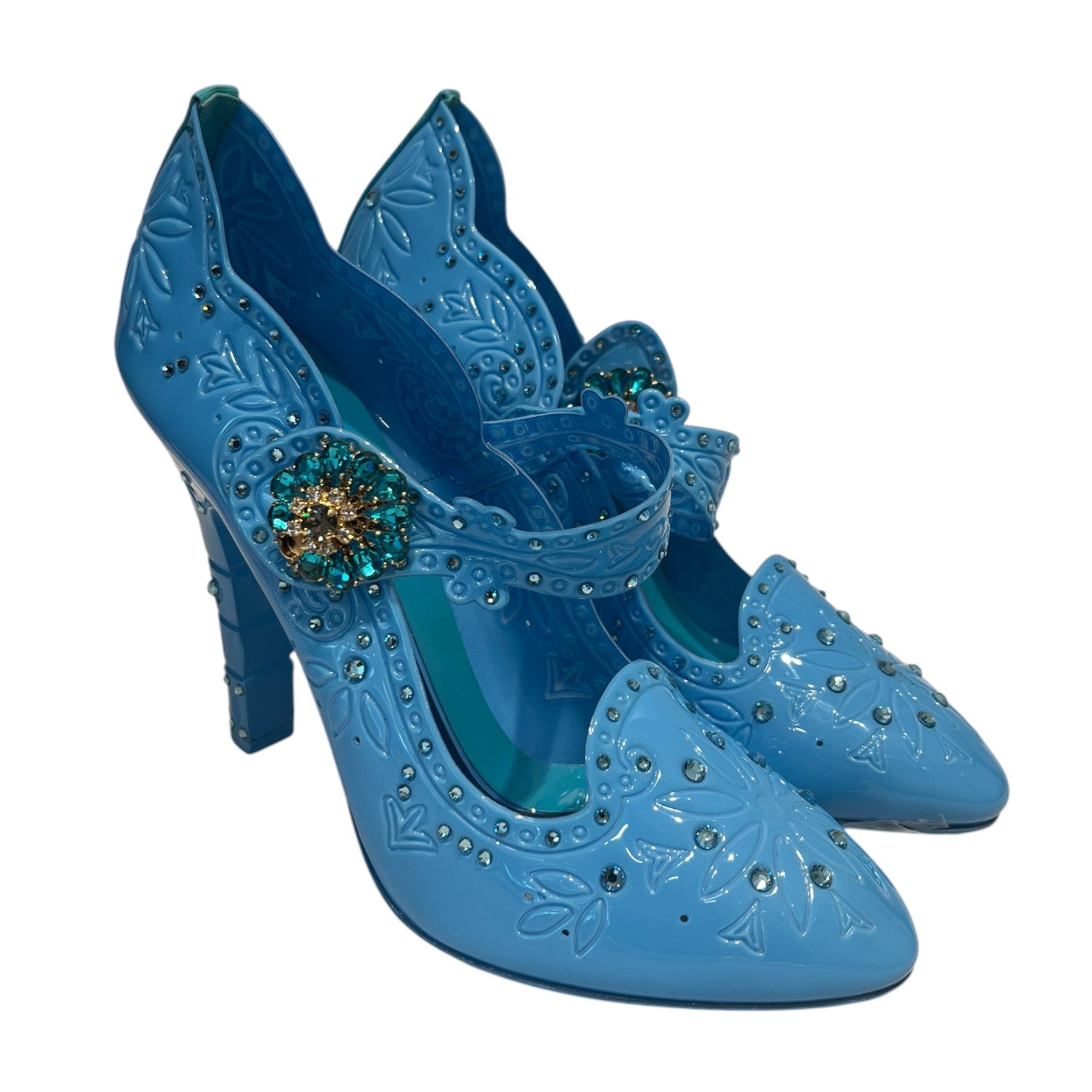 DOLCE&GABBANA/Heels/BLU/PVCCINDERELLAHEELS view 1