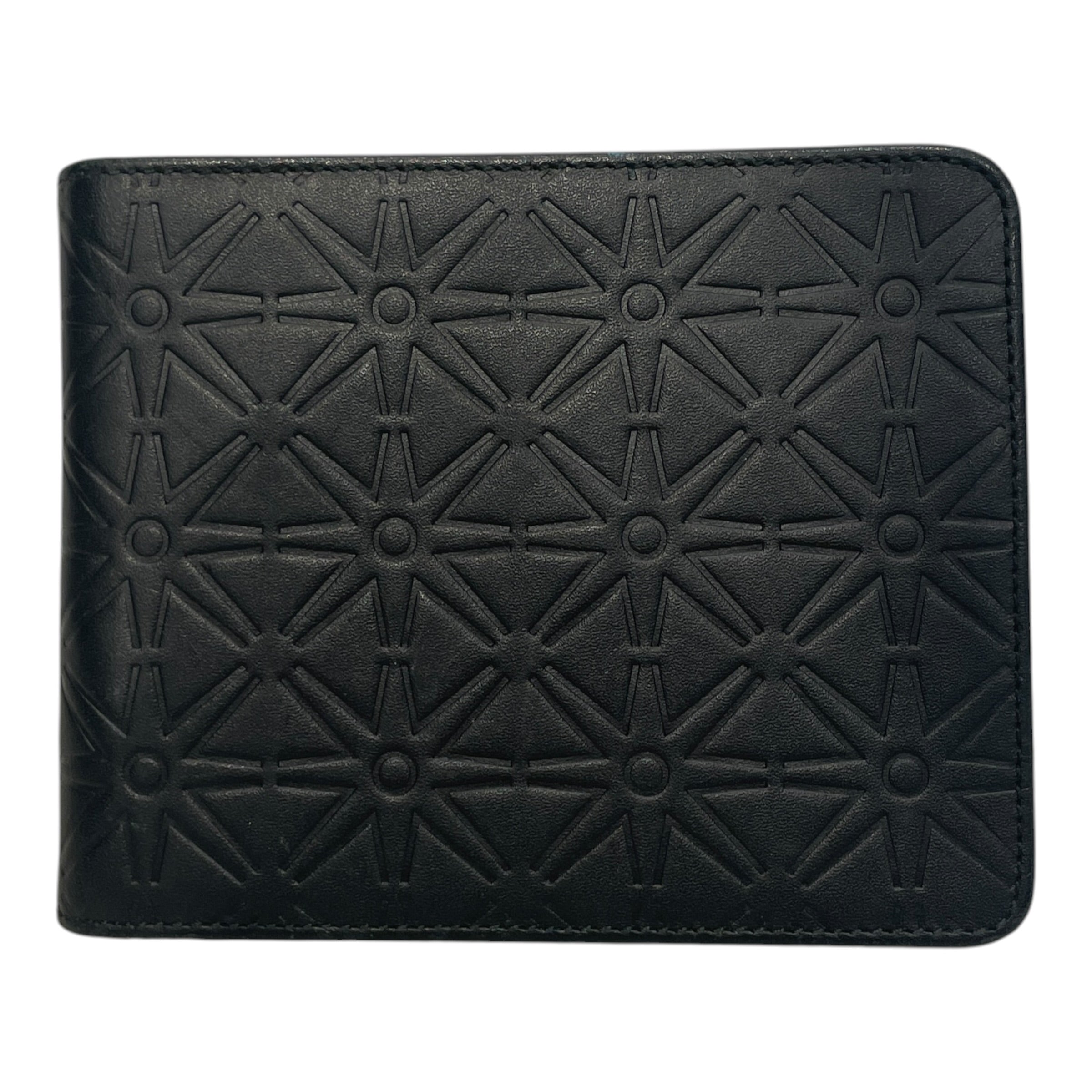 COMME des GARCONS/Wallet/Monogram/Leather/BLK/PRESSED MONOGRAM view 1