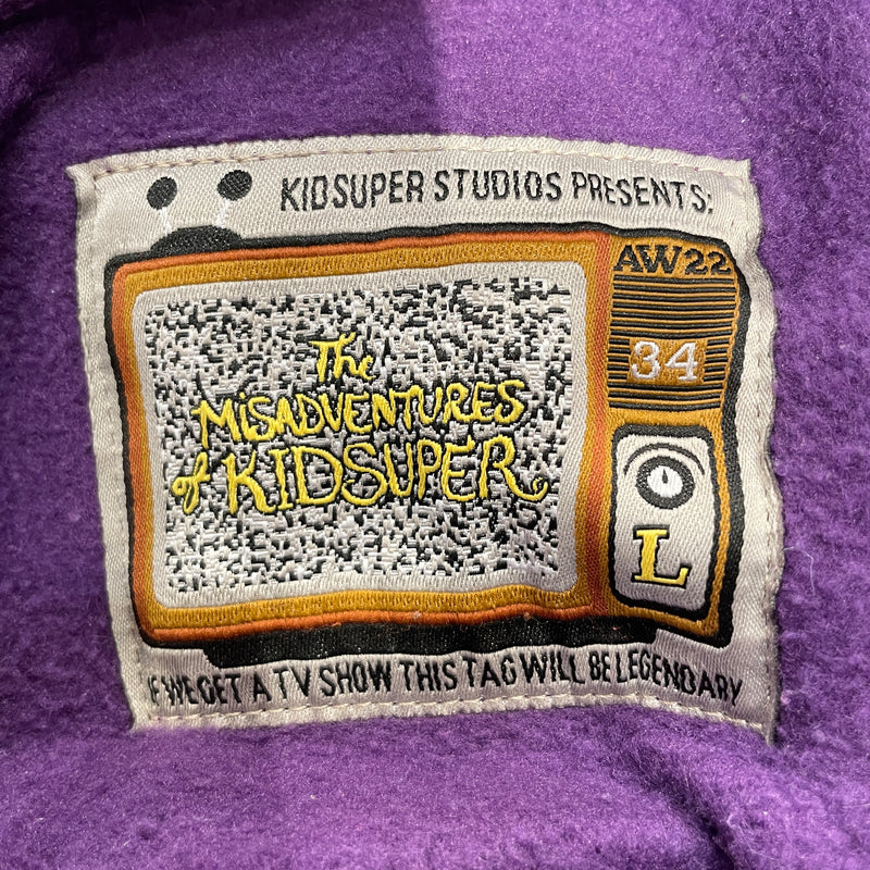 KIDSUPER STUDIOS/Super Hooded Sweatshirt/L/PPL