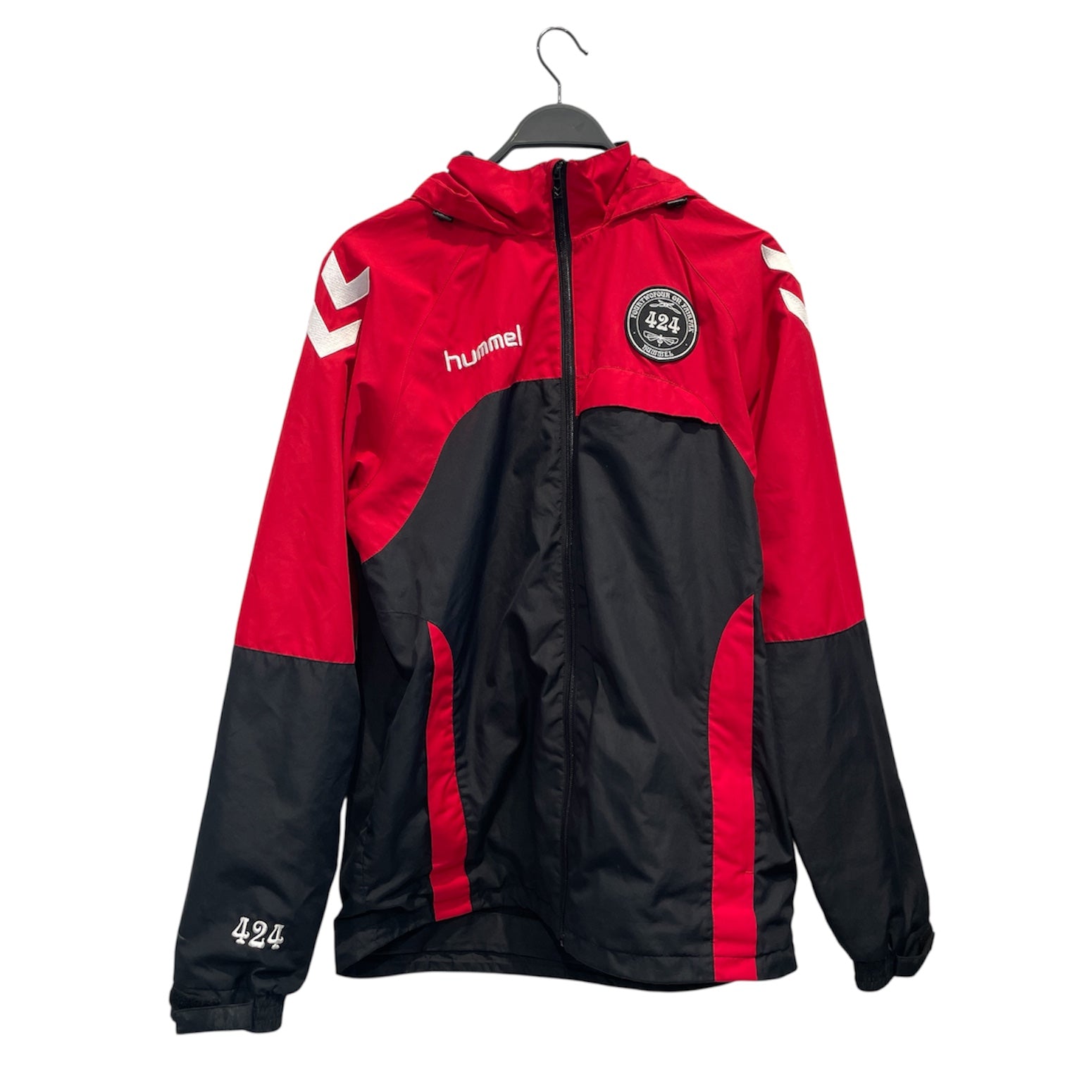 424(FourTwoFour)/424(FourTwoFour)/hummel/Windbreaker/L/Polyester/RED/Graphic/Daddy Micro Zip view 1