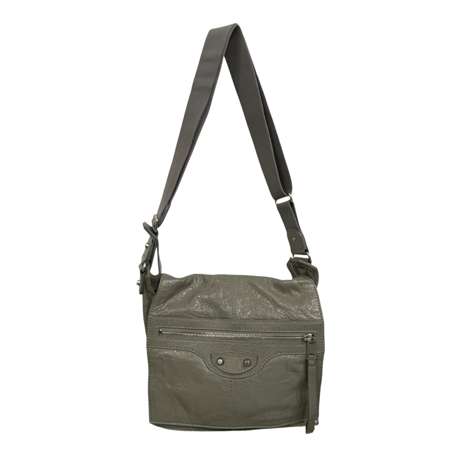 BALENCIAGA/Cross Body Bag/Leather/GRY/ view 1