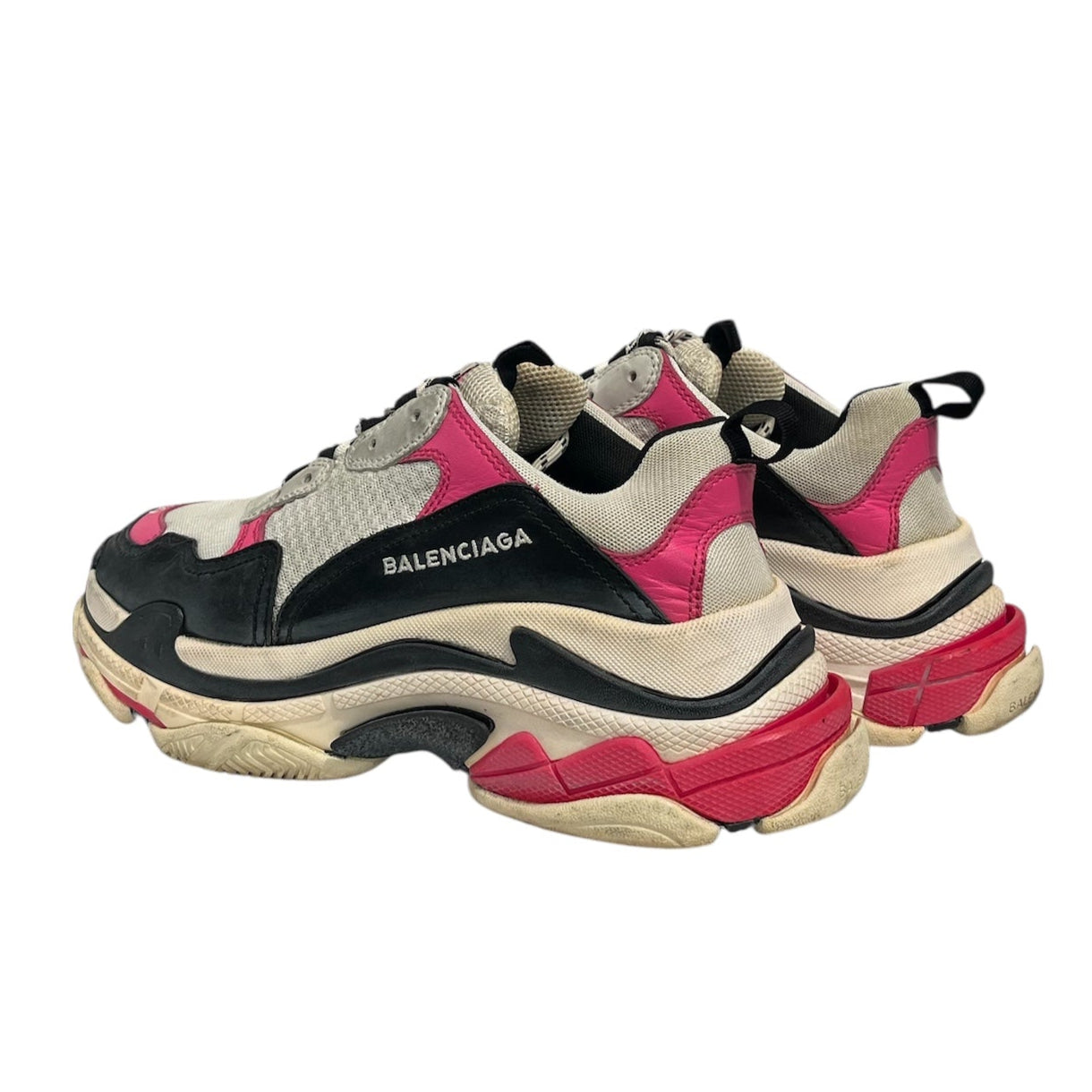 BALENCIAGA/Low-Sneakers/EU 36/Suede/WHT/BLU/PNK TRIPLE S view 2