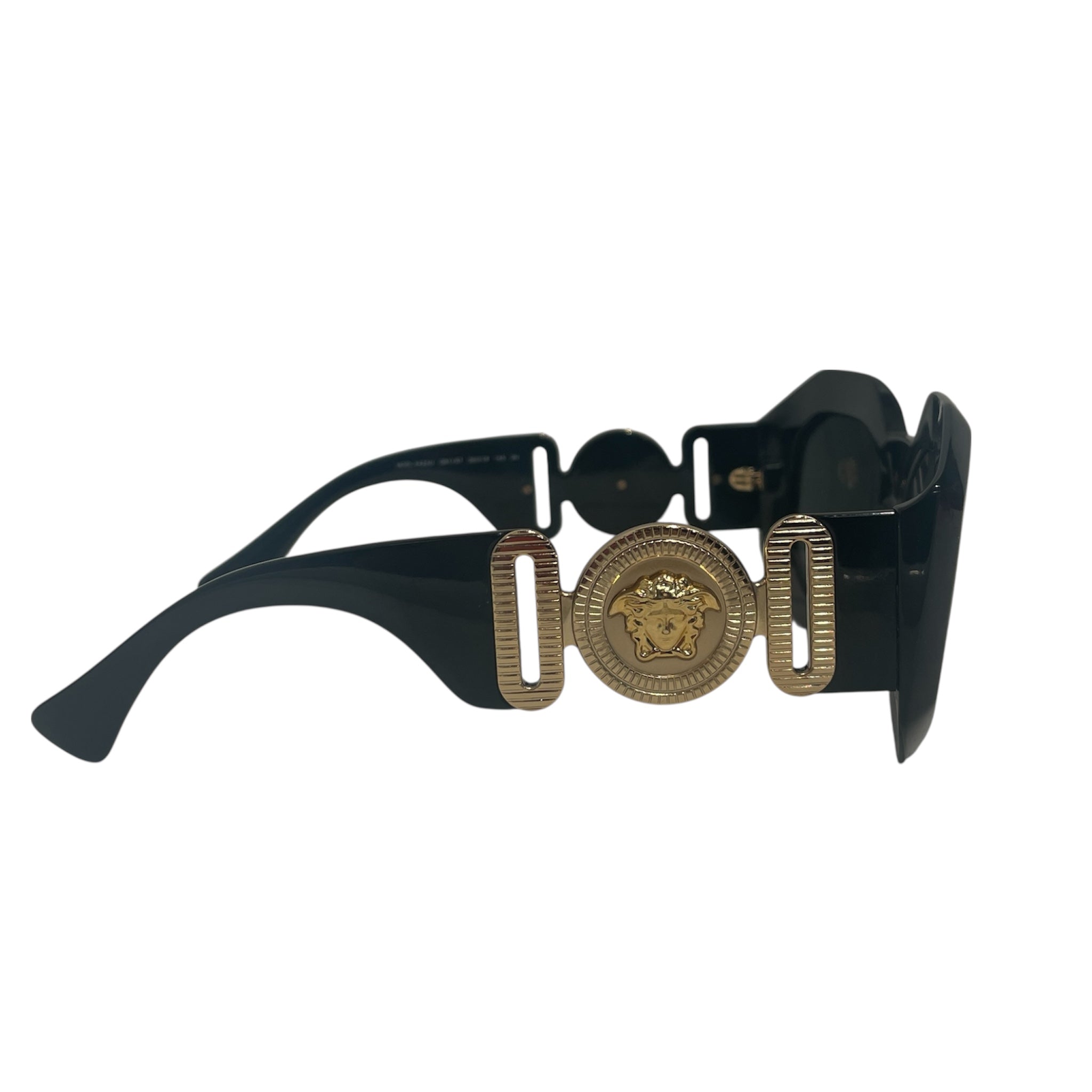 VERSACE/Sunglasses/Plastic/BLK/CHUNKY GOLD DETAILING view 3