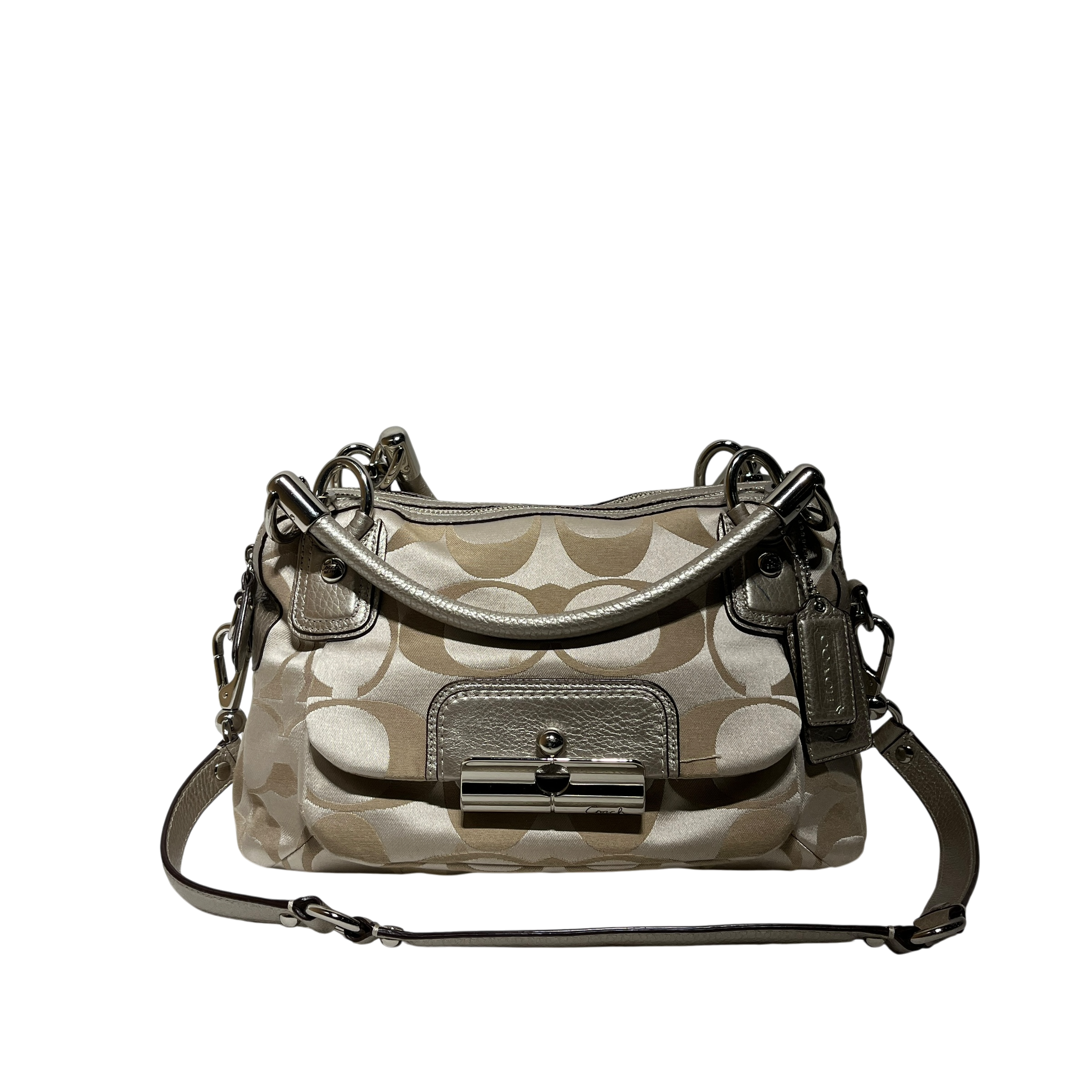 COACH/Hand Bag/Monogram/SLV/kristien signature view 1