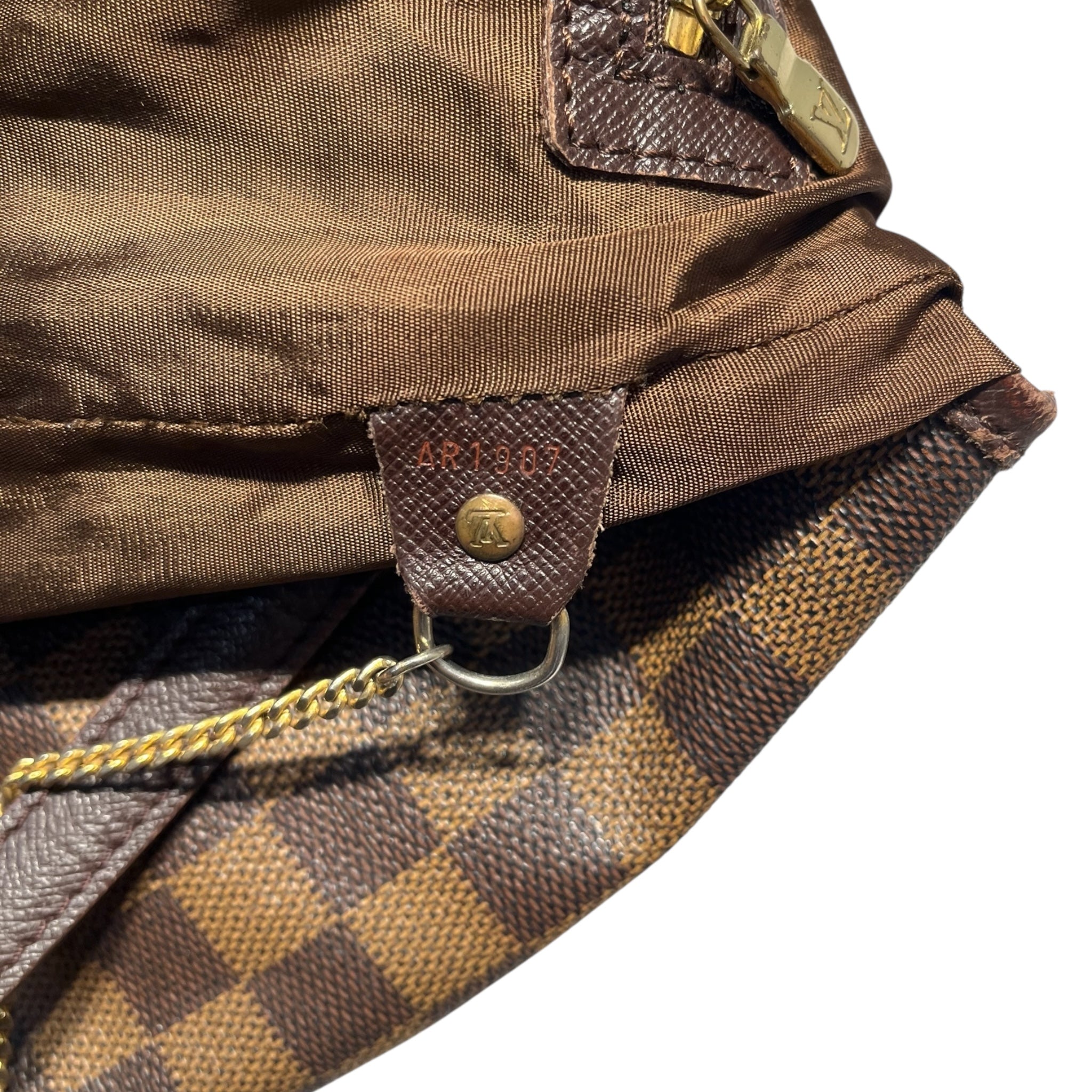 LOUIS VUITTON/Tote Bag/BRW/Vintage Bucket Damier view 6