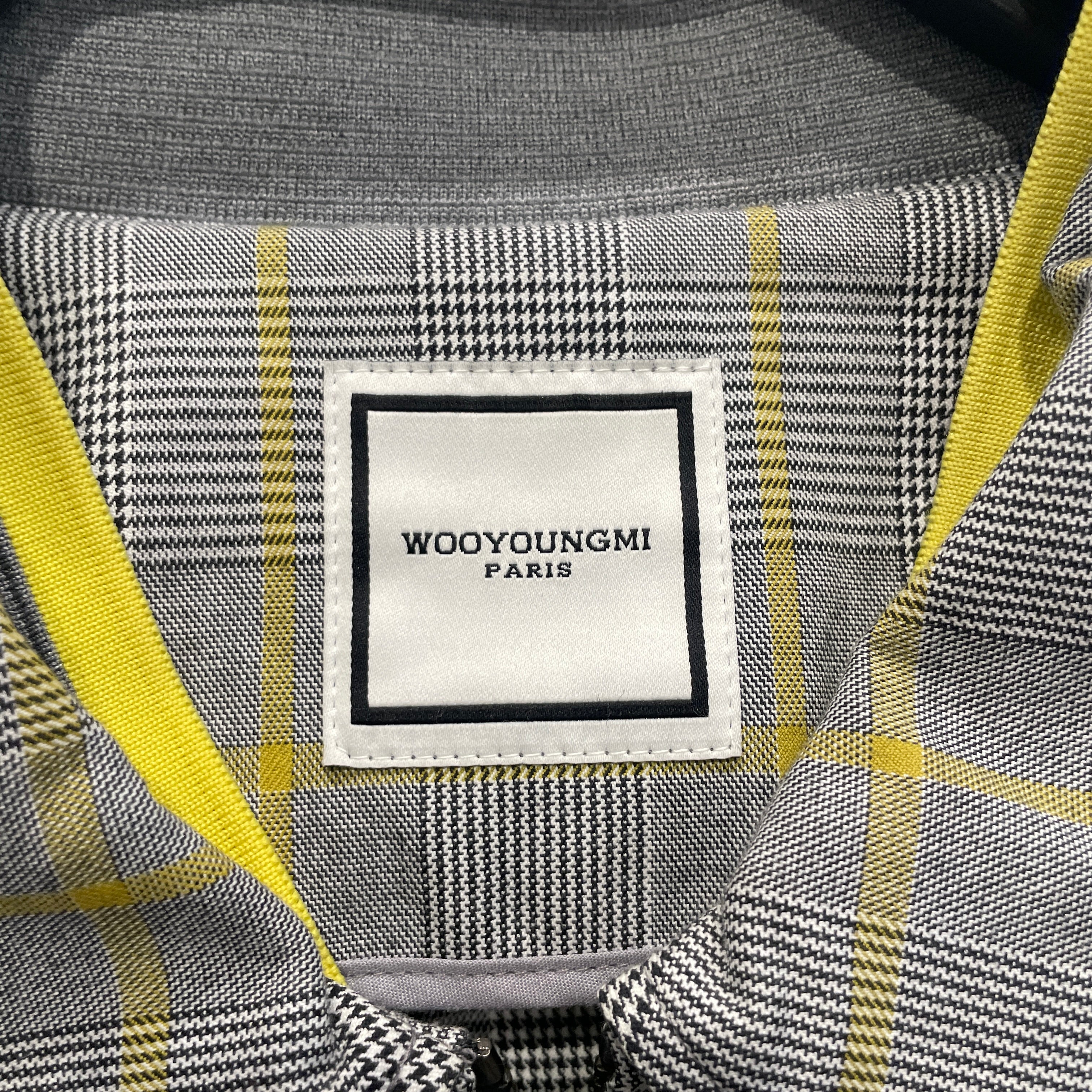 wooyoungmi/Jacket/54/Cotton/GRY/Plaid/ZIP/BUTTON UP DRAWSTRING WAIST view 3