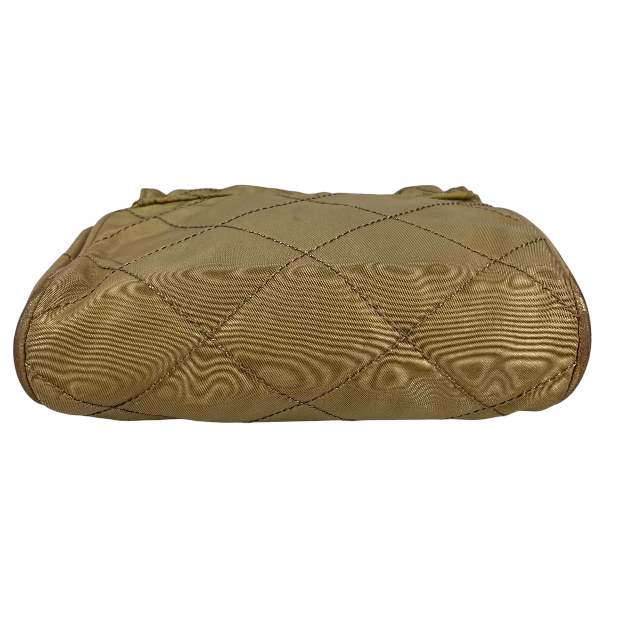 PRADA/Hand Bag/Polyester/KHK/Link Chain view 3