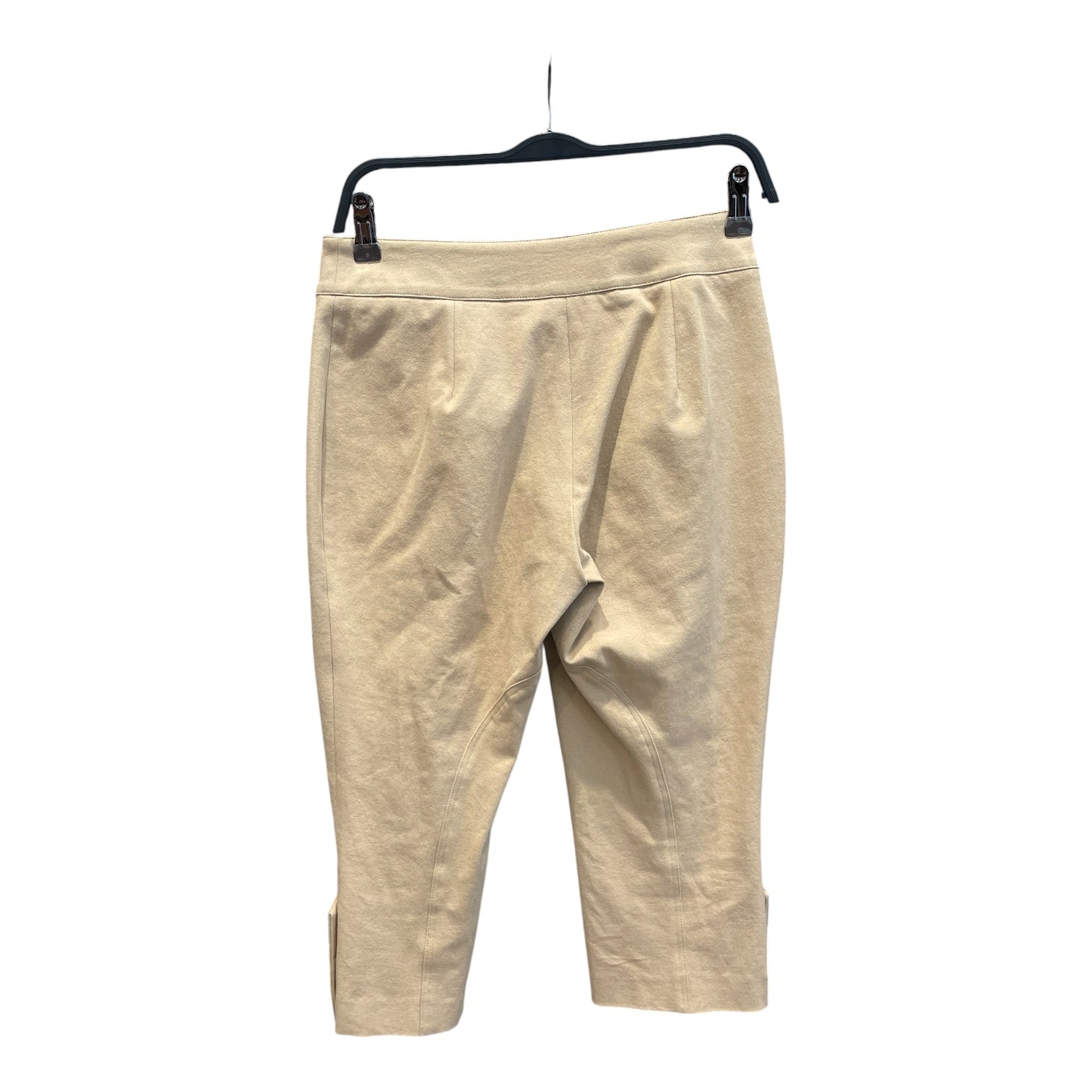 BURBERRY LONDON/Cropped Pants/6/Cotton/BEG/double button capri view 2