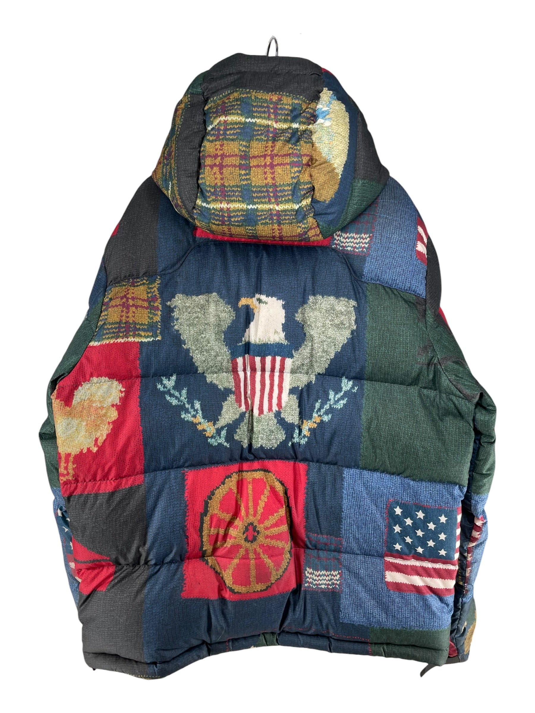 POLO RALPH LAUREN/Puffer Jkt/L/Polyester/MLT/COUNTRY USA PATCHWORK DOWN view 2