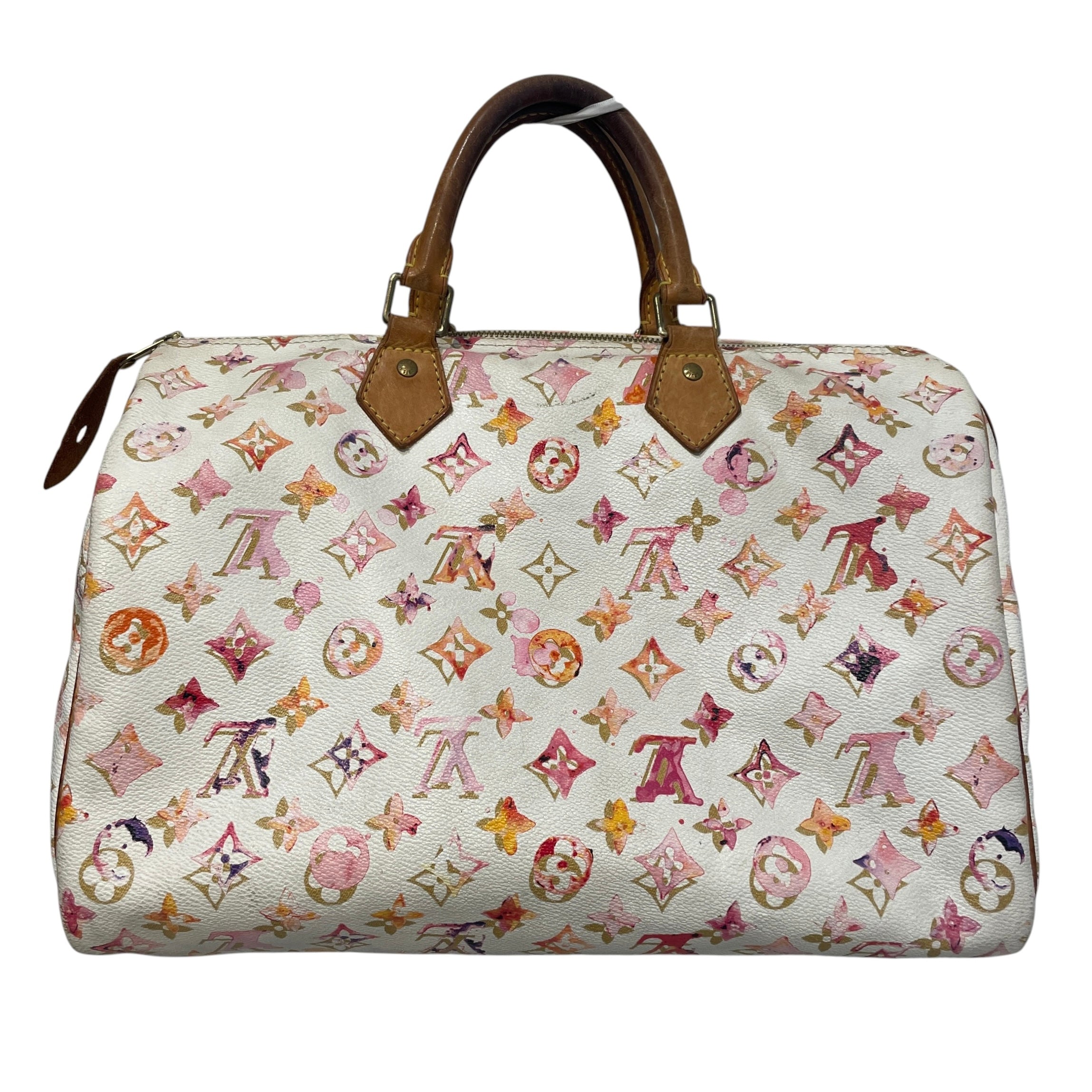 LOUIS VUITTON/Luggage/Monogram/Leather/WHT/Aquarelle Speedy view 2