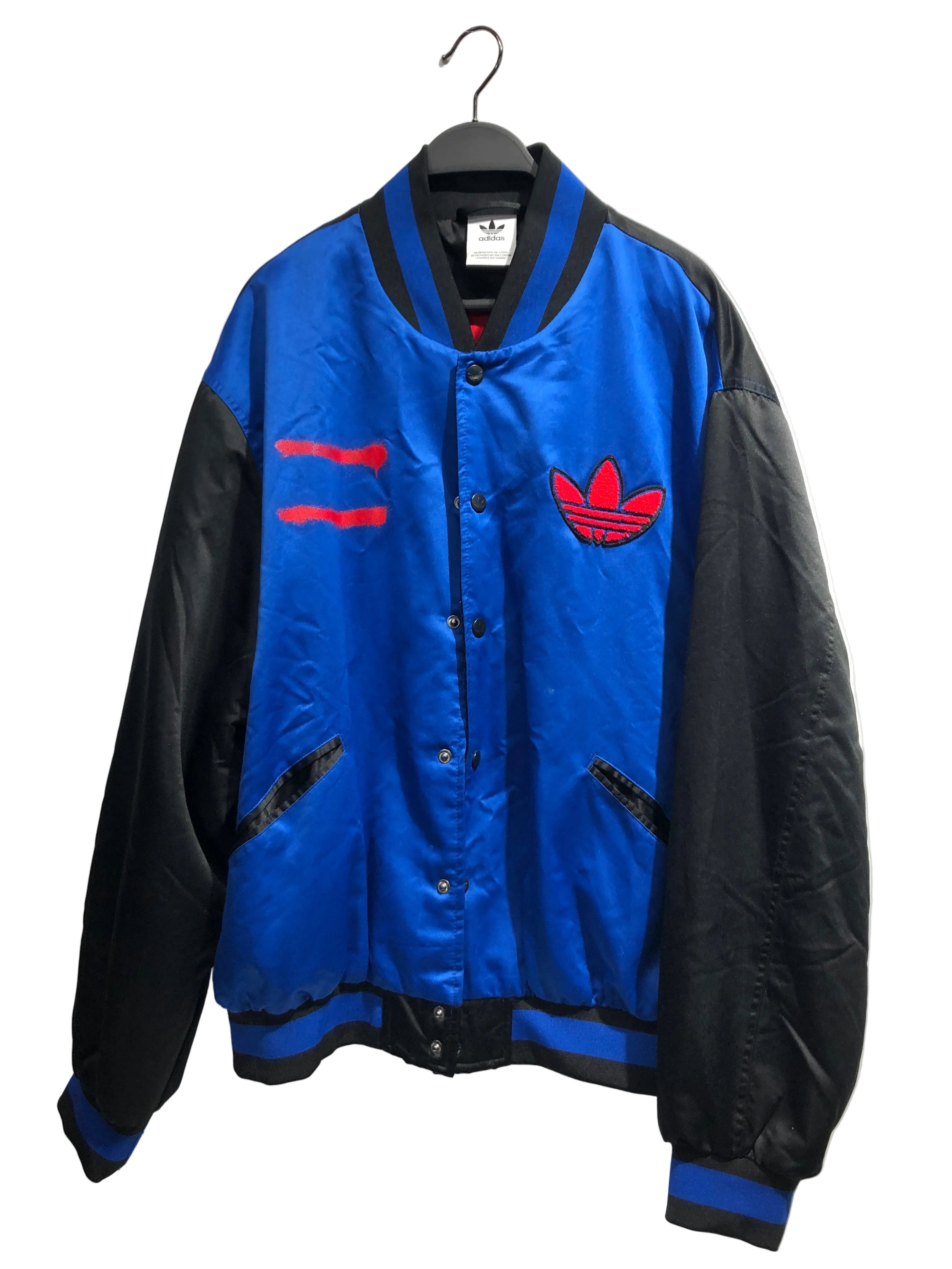 adidas/Jacket/L/Acrylic/BLU/Hollis Crew Bomber view 1