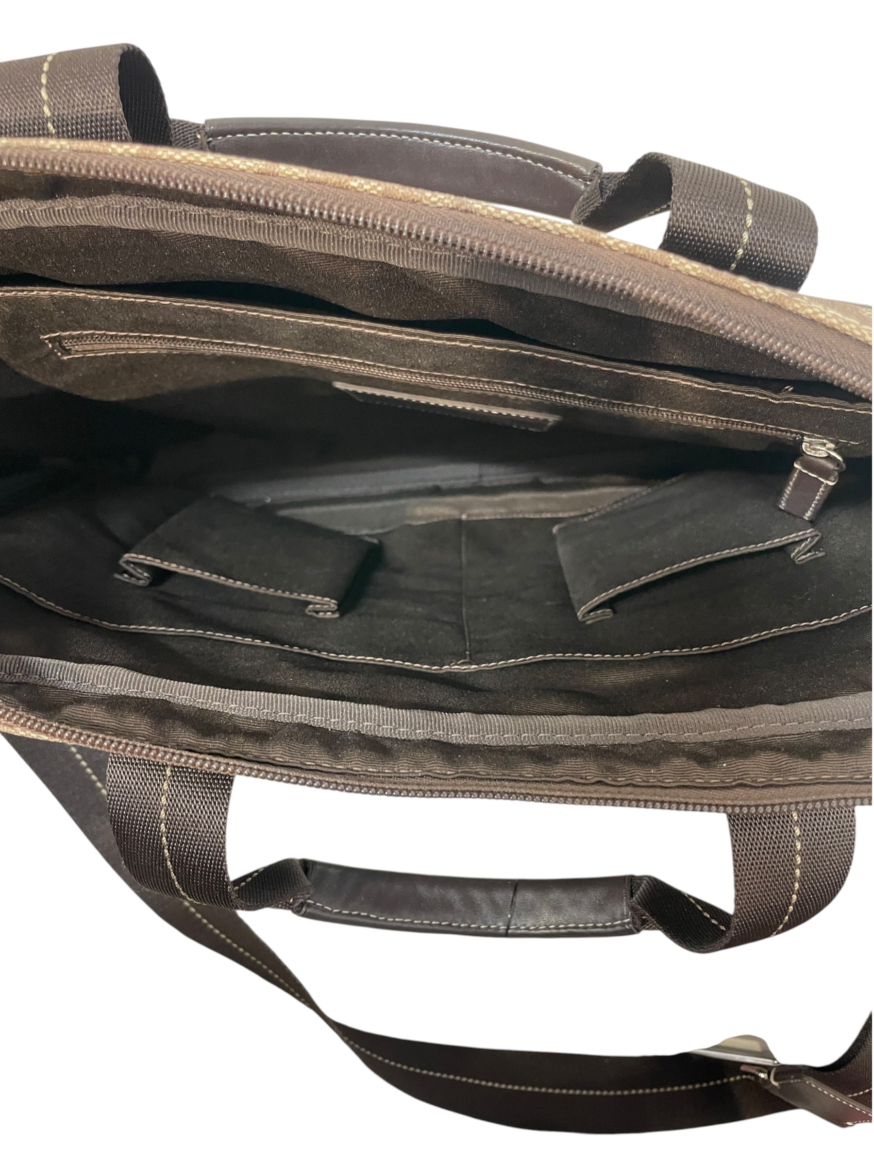 COACH/Briefcase/Monogram/Leather/CML/f70592 vert stripe view 4