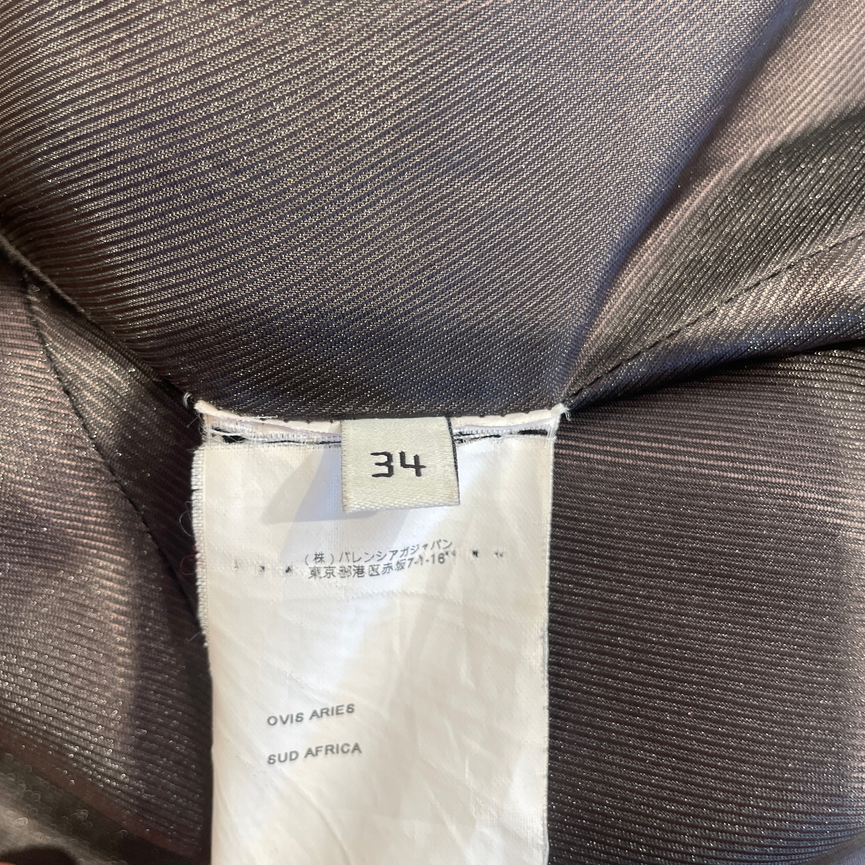 BALENCIAGA/Leather Jkt/34/Sheepskin/KHK/ view 4