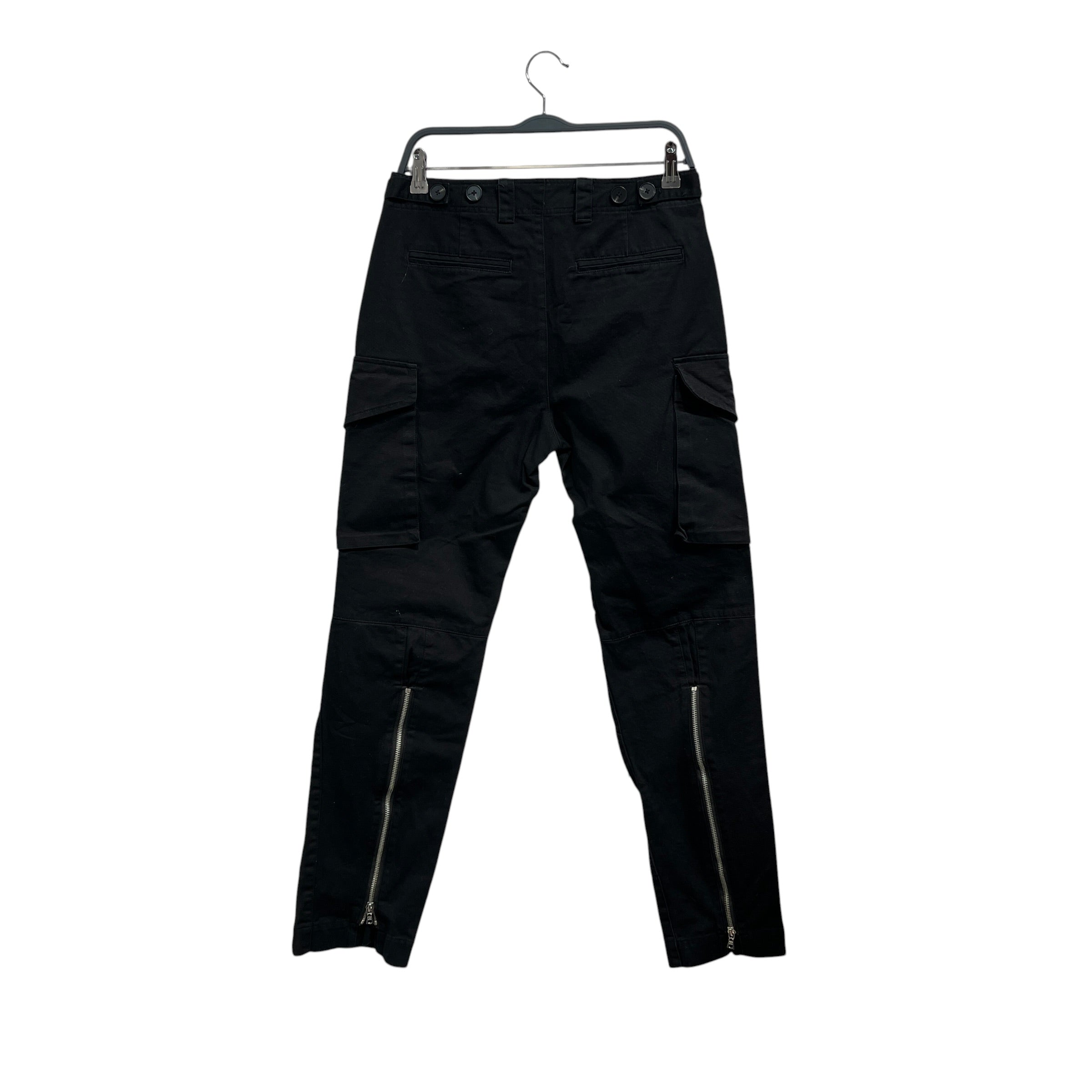 cmmawear/Skinny Pants/S/Cotton/BLK/zippered ankle view 2