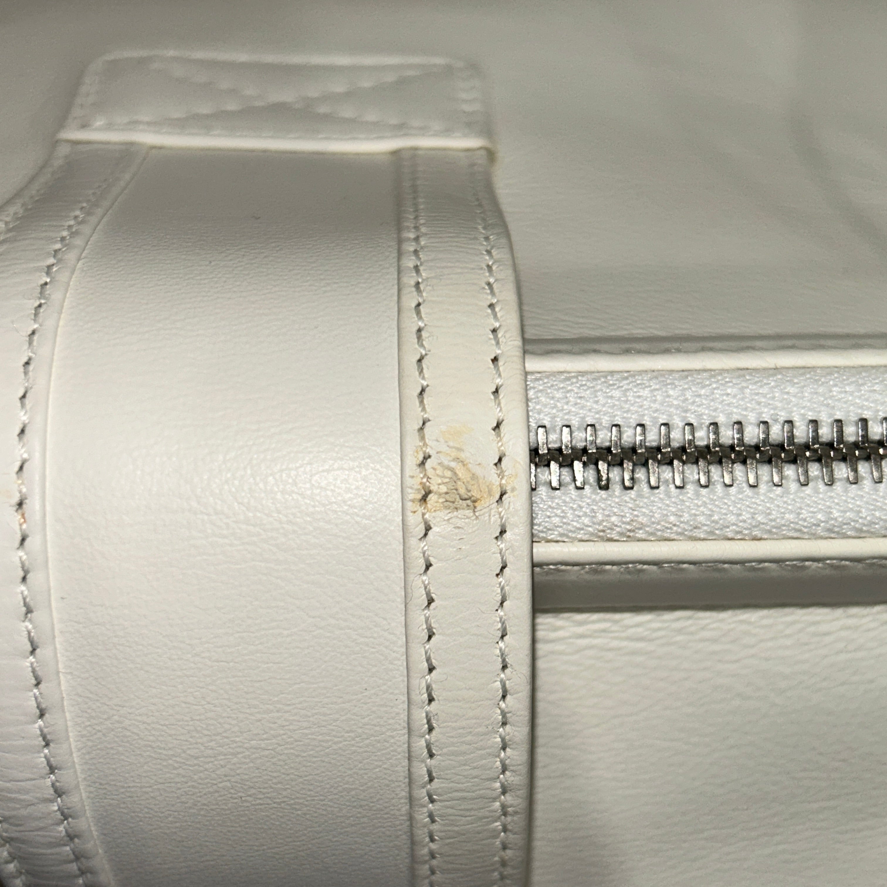 Christian Dior/Hand Bag/Leather/WHT/Flight Handbag view 7