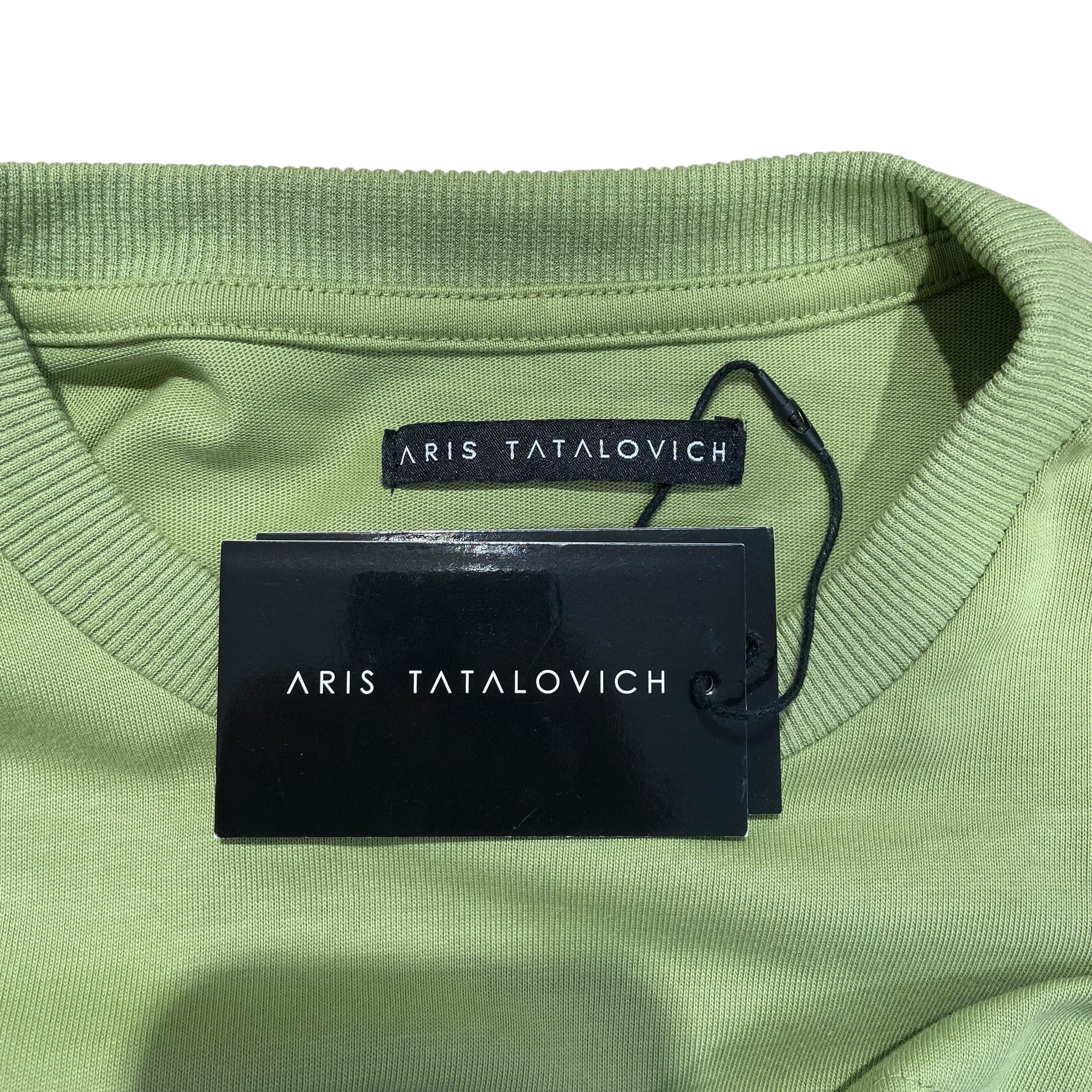 Aris Tatalovich/T-Shirt/M/Cotton/GRN/colorblock view 3