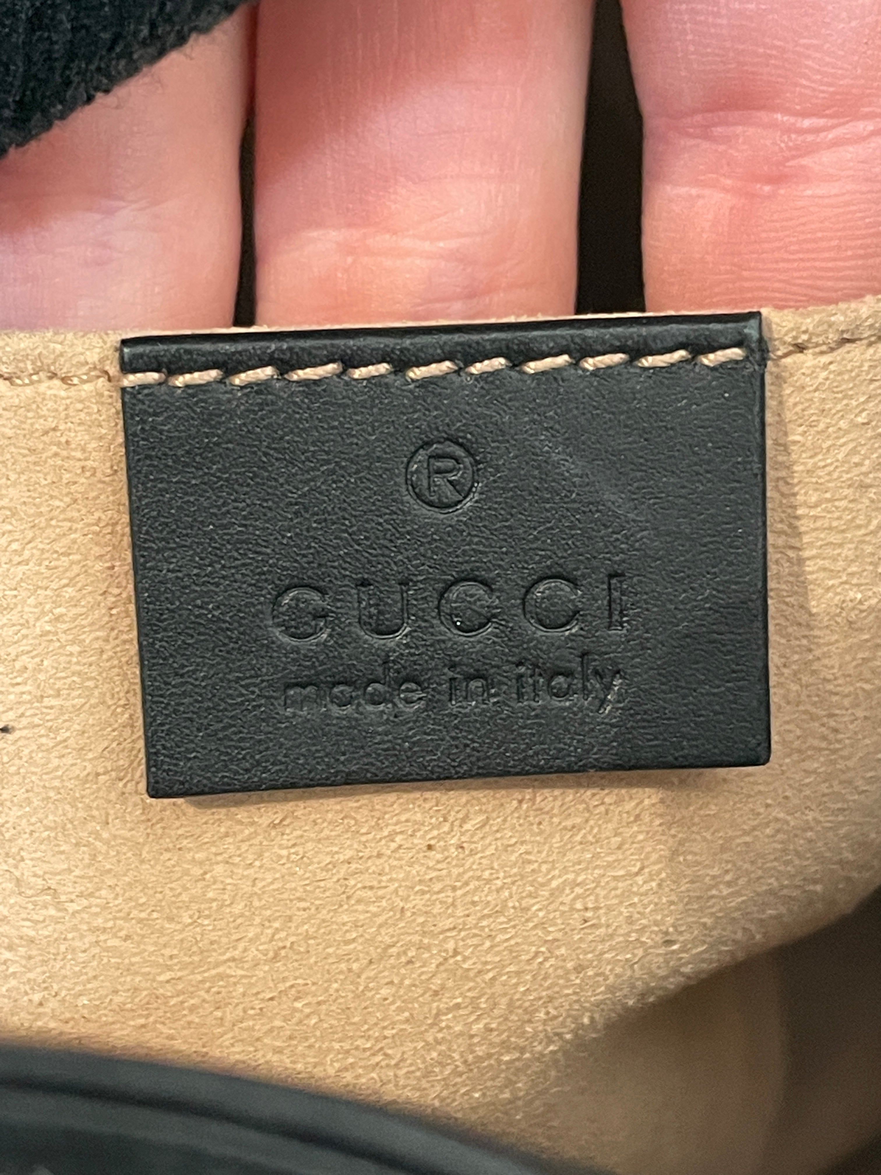 GUCCI/Hand Bag/Suede/BLK/rajah bucket view 5