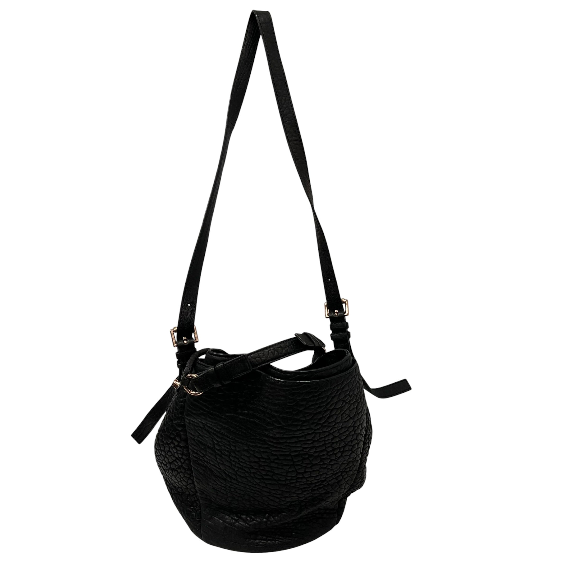 Alexander Wang/Cross Body Bag/Leather/BLK/STUDDED BUCKET BAG view 2