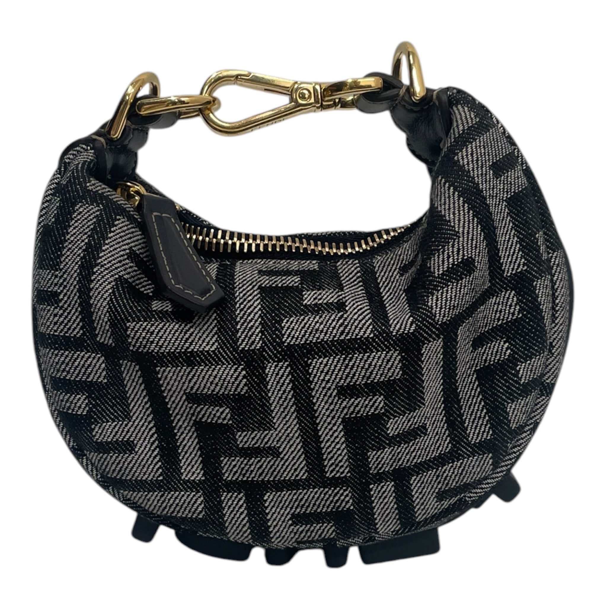 FENDI/Hand Bag/All Over Print/NVY/NANO HOBO CHARM MINI view 1