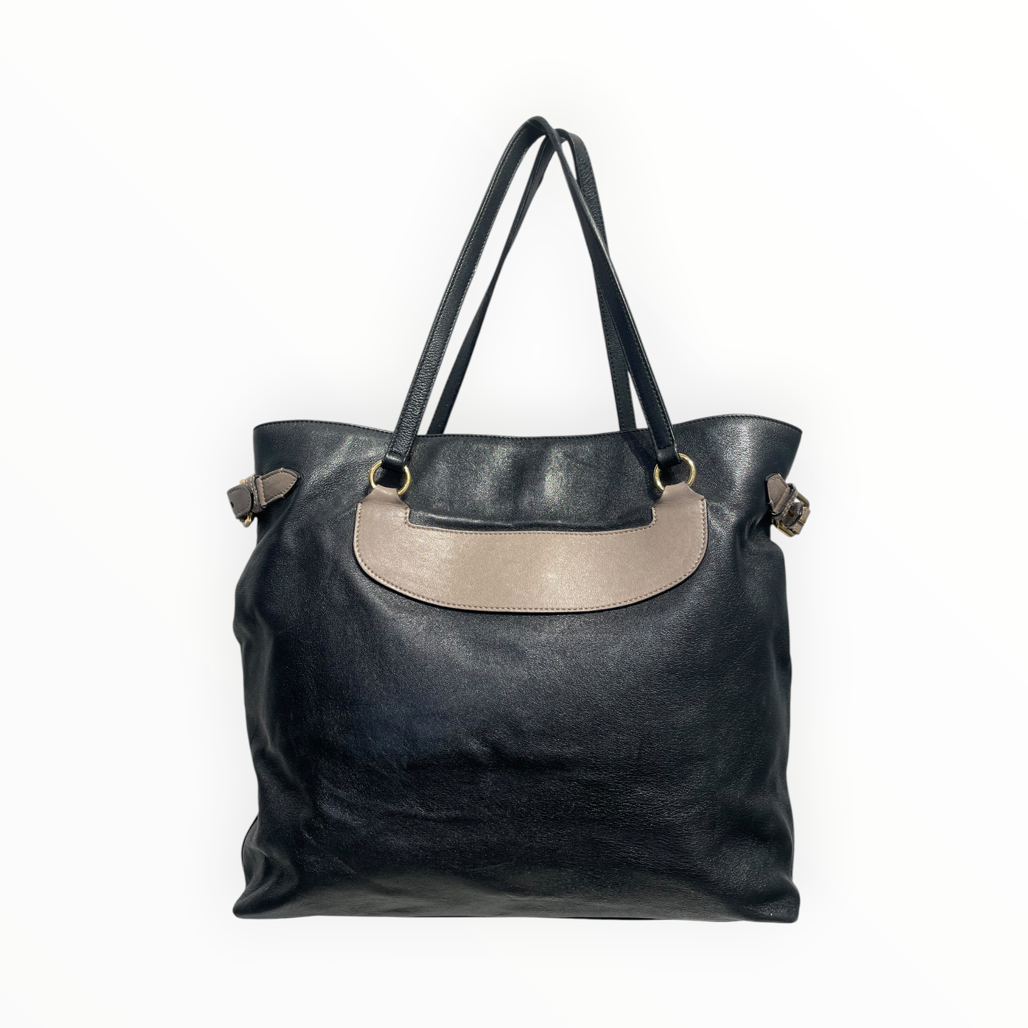 MARC JACOBS/Tote Bag/Leather/BLK/BEIGE ACCENTS view 2