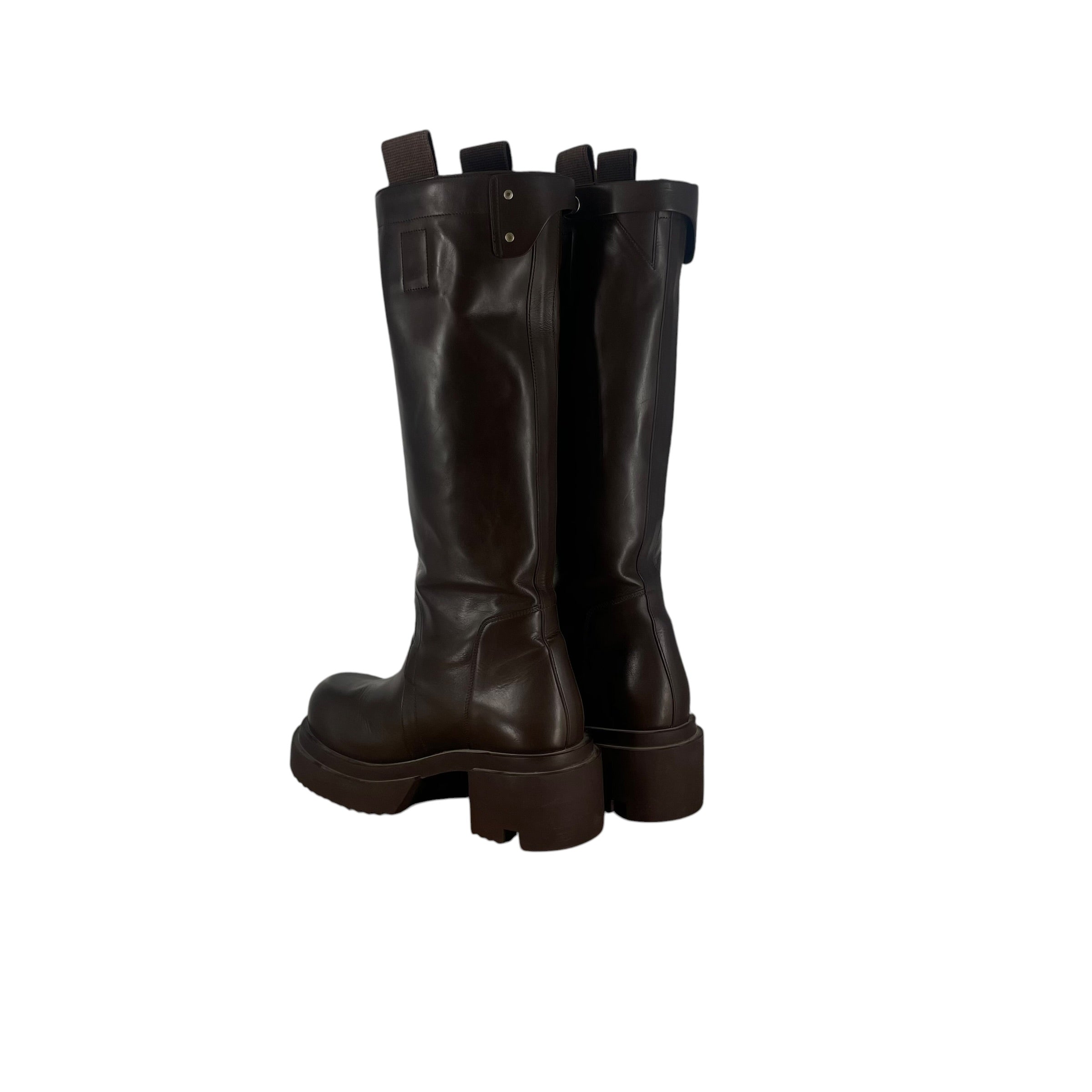Rick Owens/Boots/EU 43/Leather/BRW/BOGUN LONG BOOTS view 2