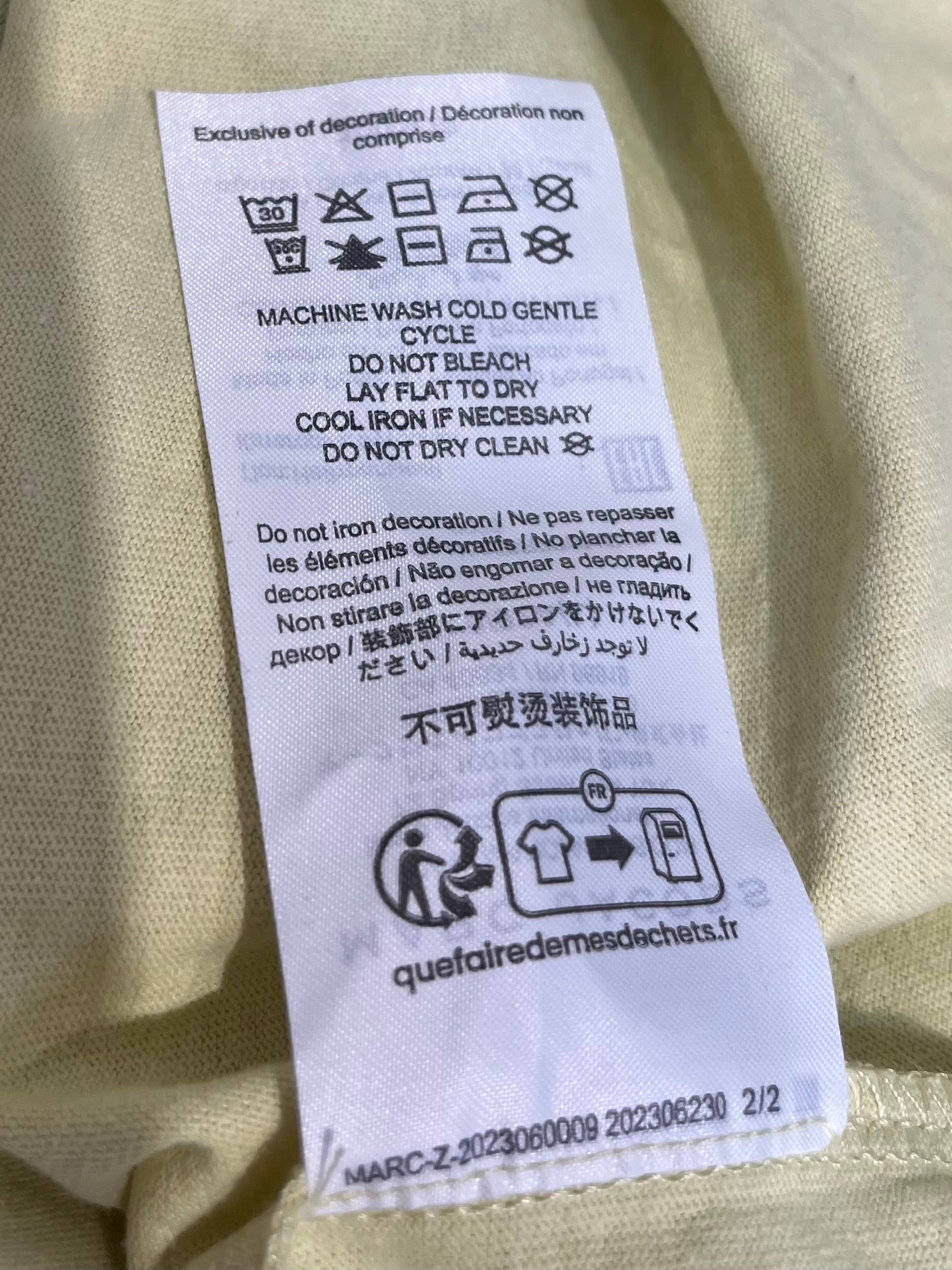 Heaven By Marc Jacobs/LS T-Shirt/L/Cotton/YEL/Graphic/GORILLAZ GEEP BASEBALL TEE view 5