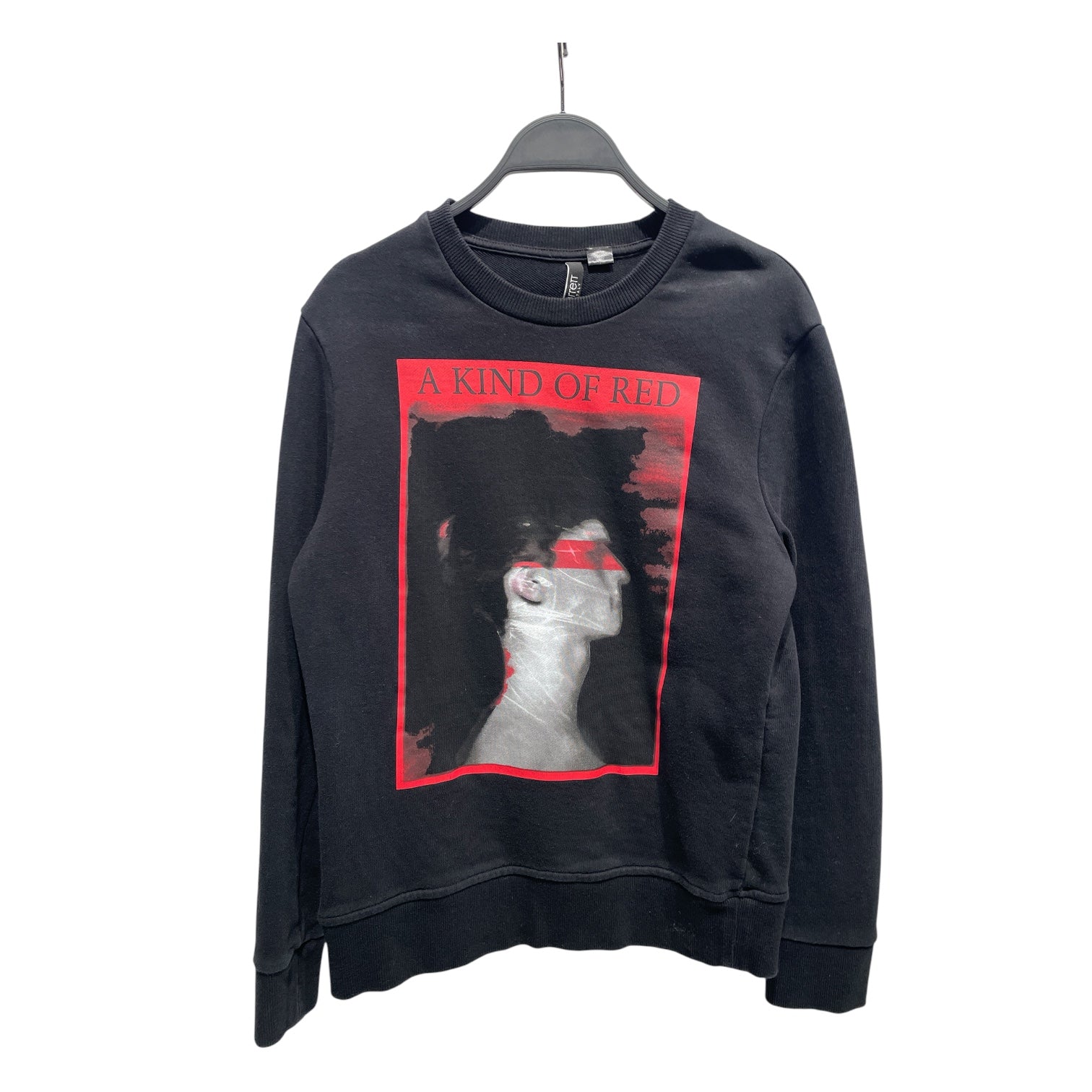 NEIL BARRETT/Sweatshirt/XS/Cotton/BLK/Black A Kind Of Red Crewneck view 1