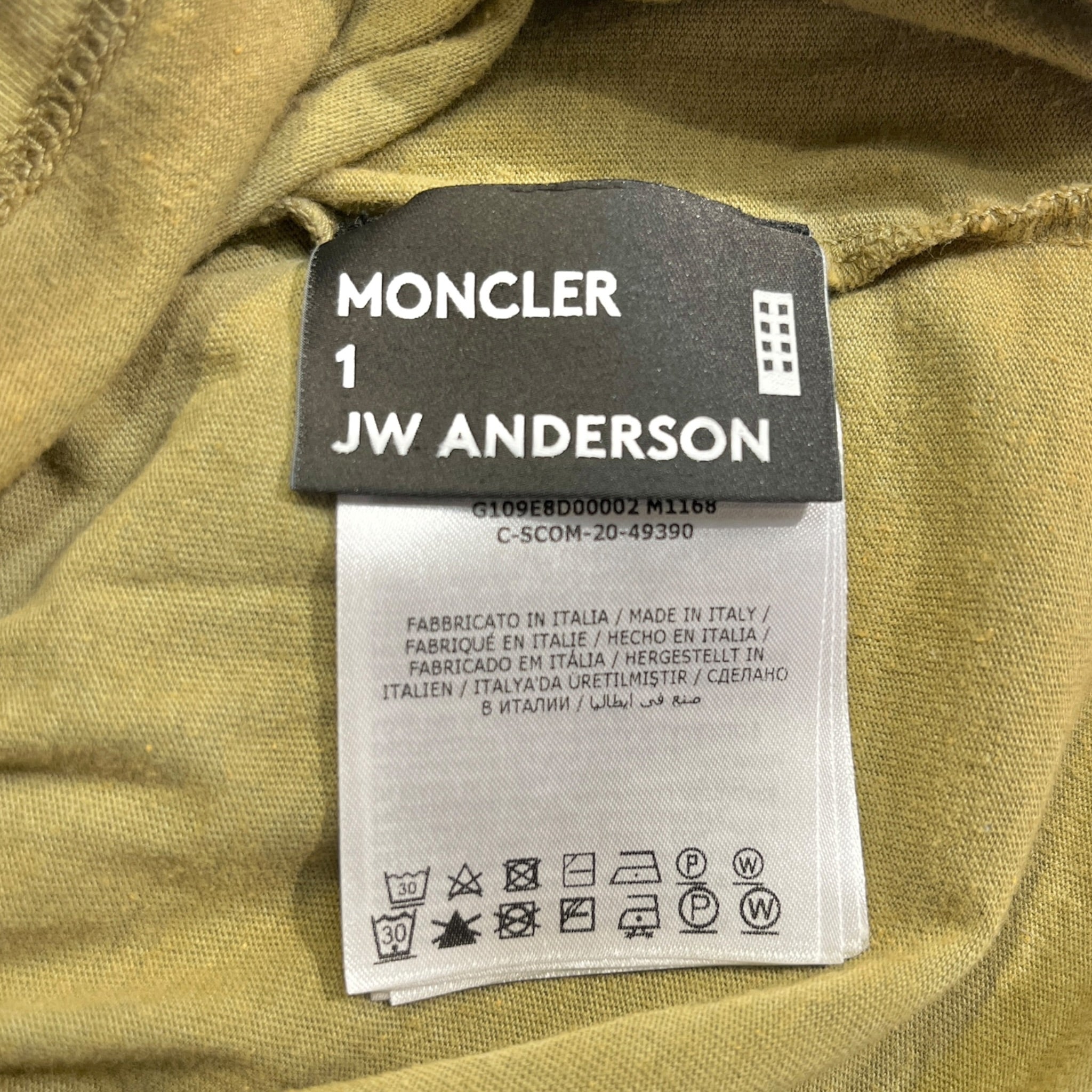 MONCLER/LS T-Shirt/XS/Cotton/BLU/High Neck/Iridescent/JW ANDERSON view 3