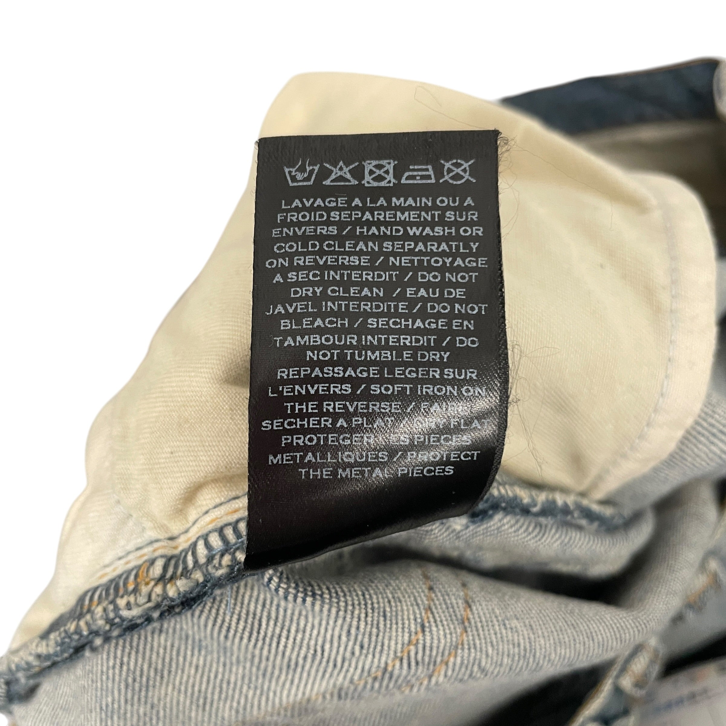 BALMAIN/Straight Pants/32/Denim/IDG/TAPERED MOTO / MADE IN JAPAN view 4