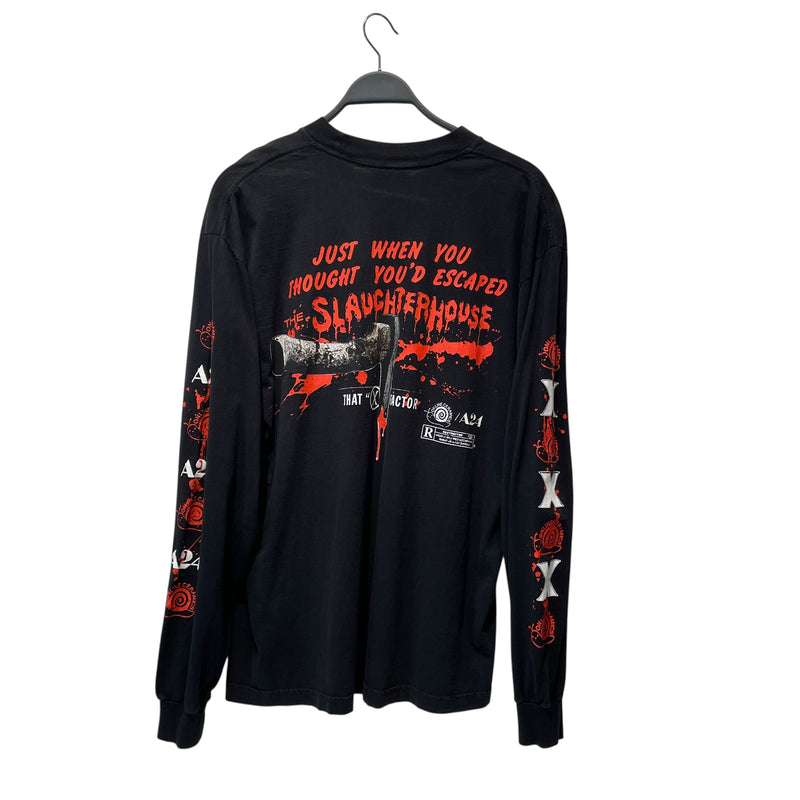 Online Ceramics/LS T-Shirt/L/Cotton/BLK/All Over Print/A24 COLLAB (X)