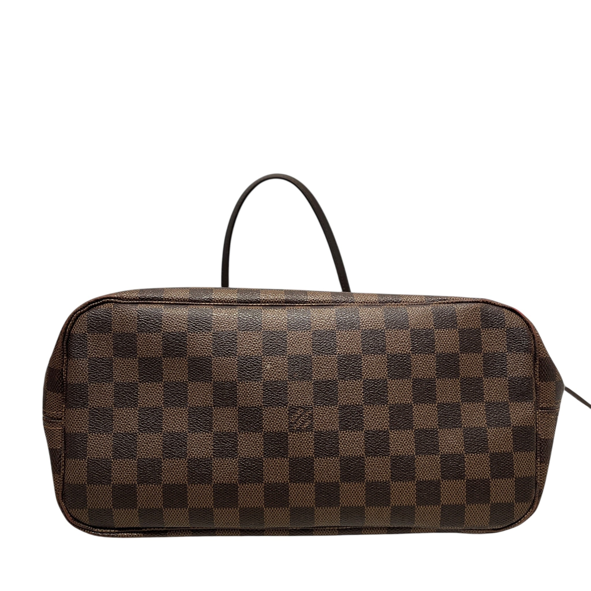 LOUIS VUITTON/Tote Bag/Monogram/Leather/BRW/Neverfull MM Damier Ebene Tote view 3