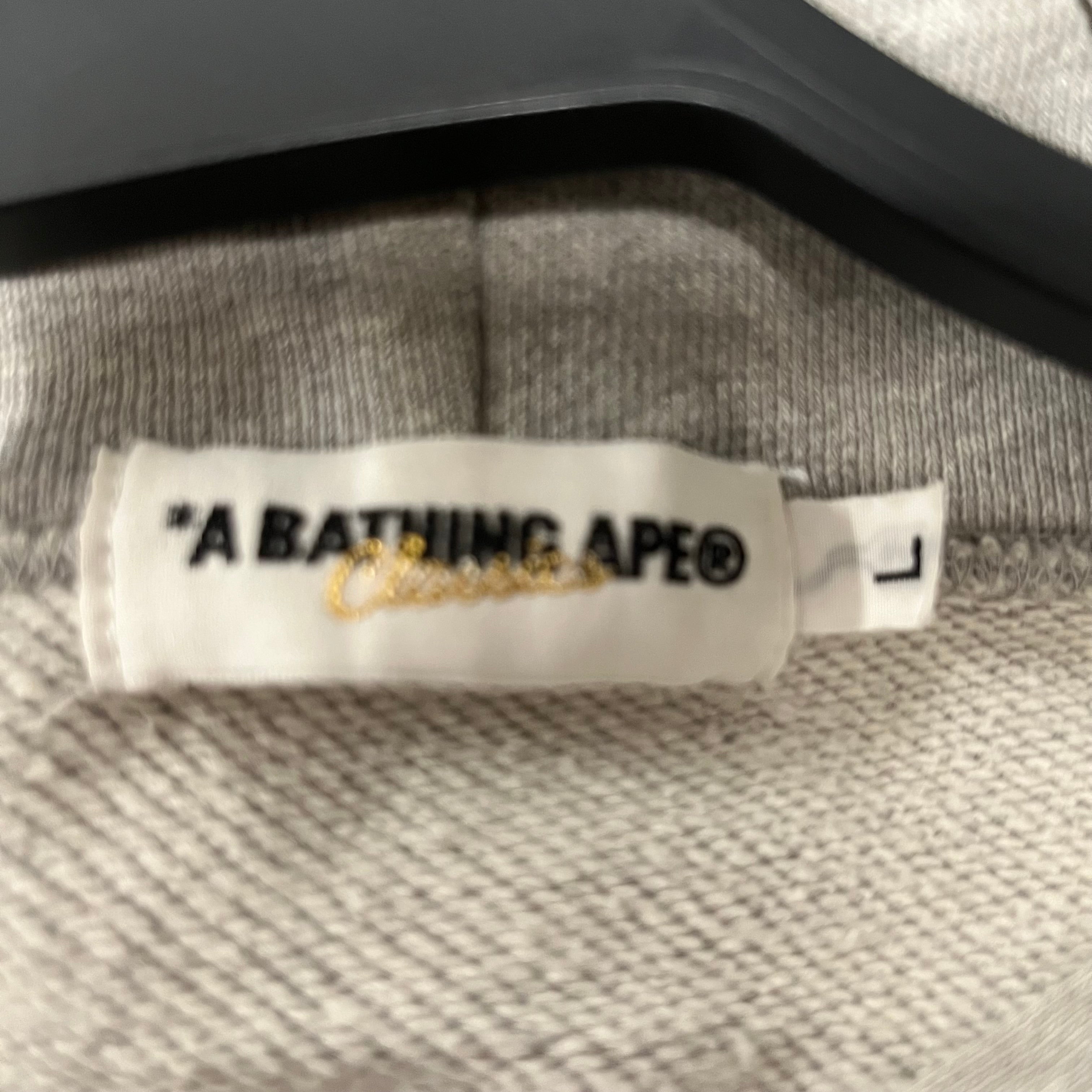 A BATHING APE/Hoodie/LL/Cotton/GRY/ view 4