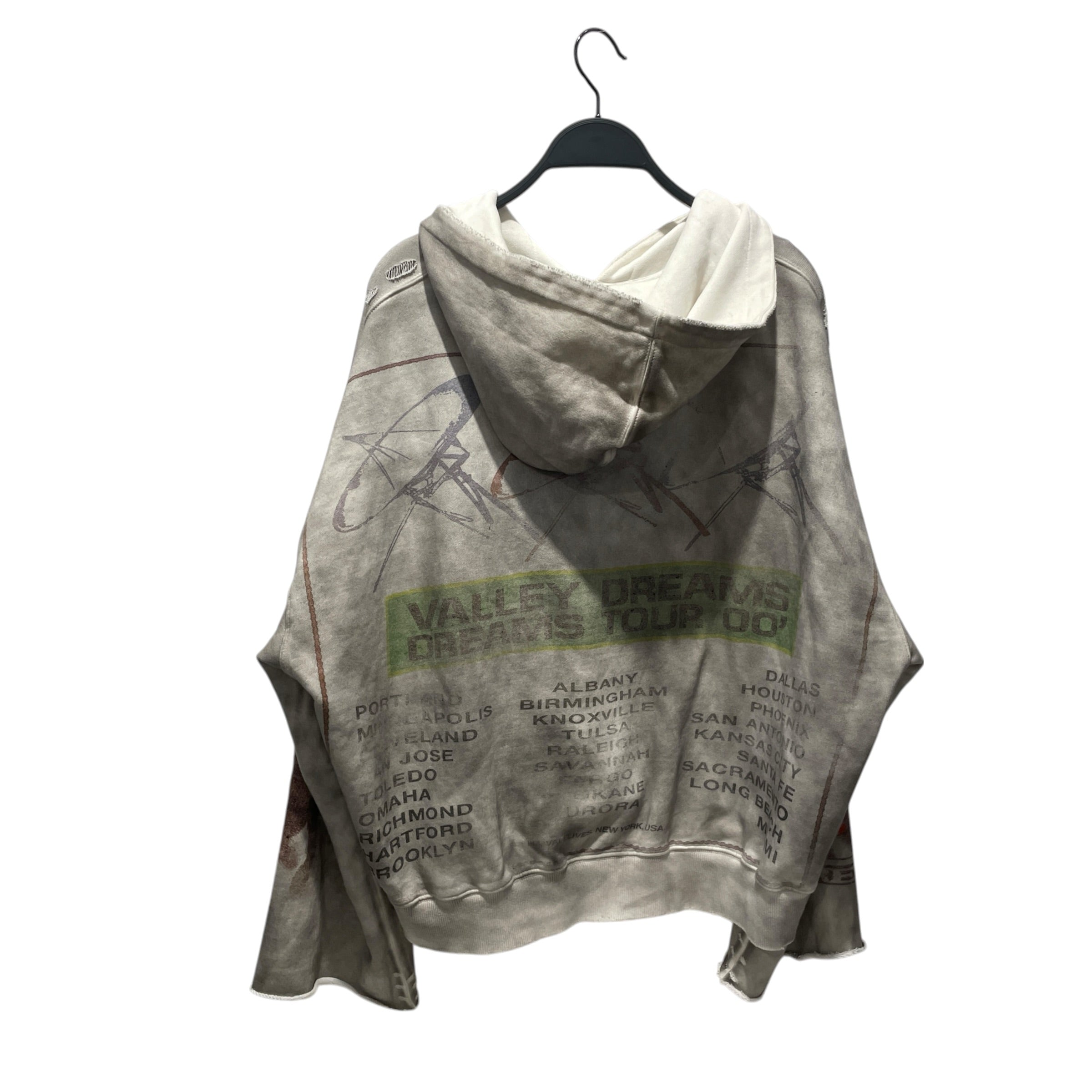 Vale/Zip Up Hoodie/XL/All Over Print/Cotton/GRY/The Great Hoodie view 2