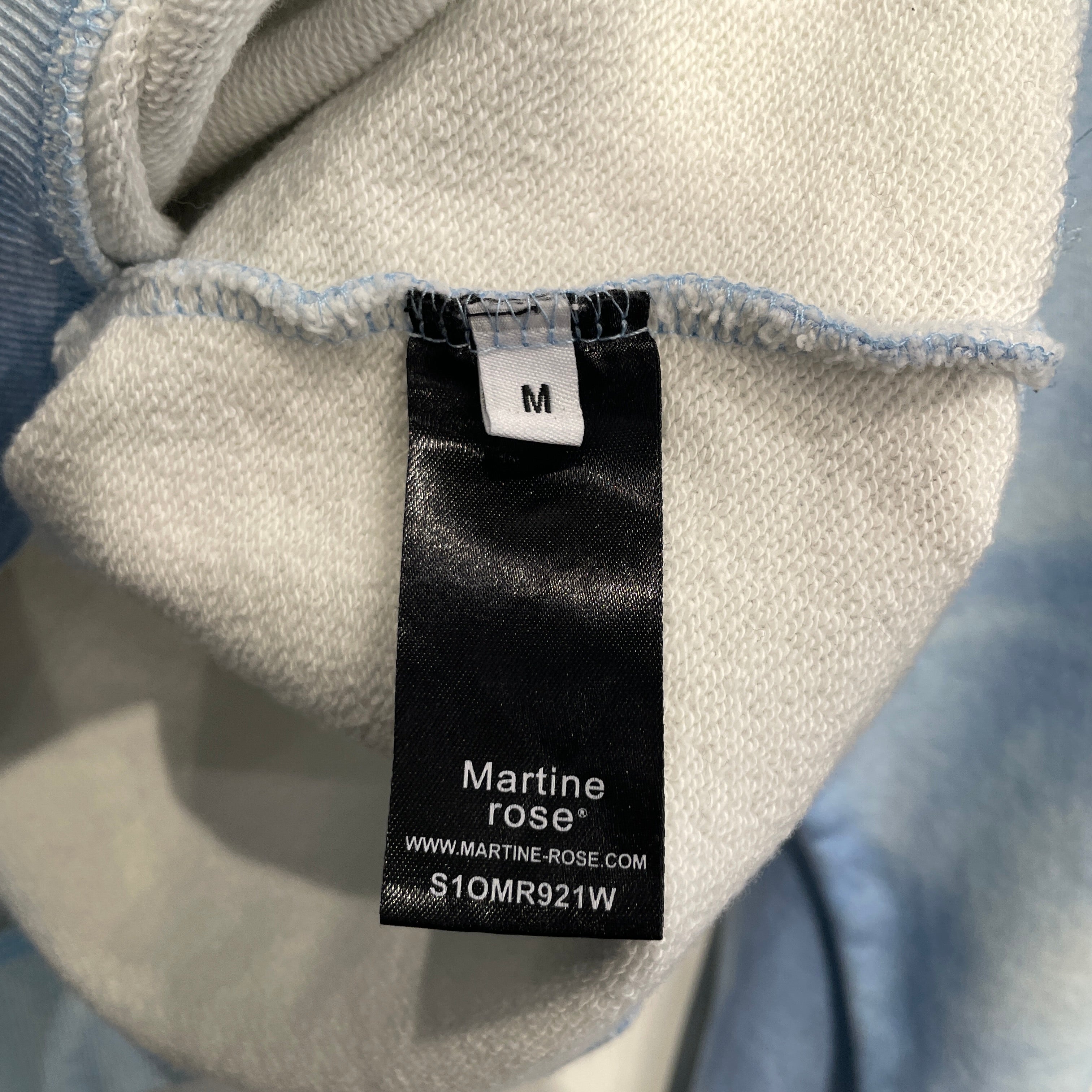 MARTINE ROSE/Sweatshirt/M/All Over Print/Cotton/BLU/UE TYE DYE view 4
