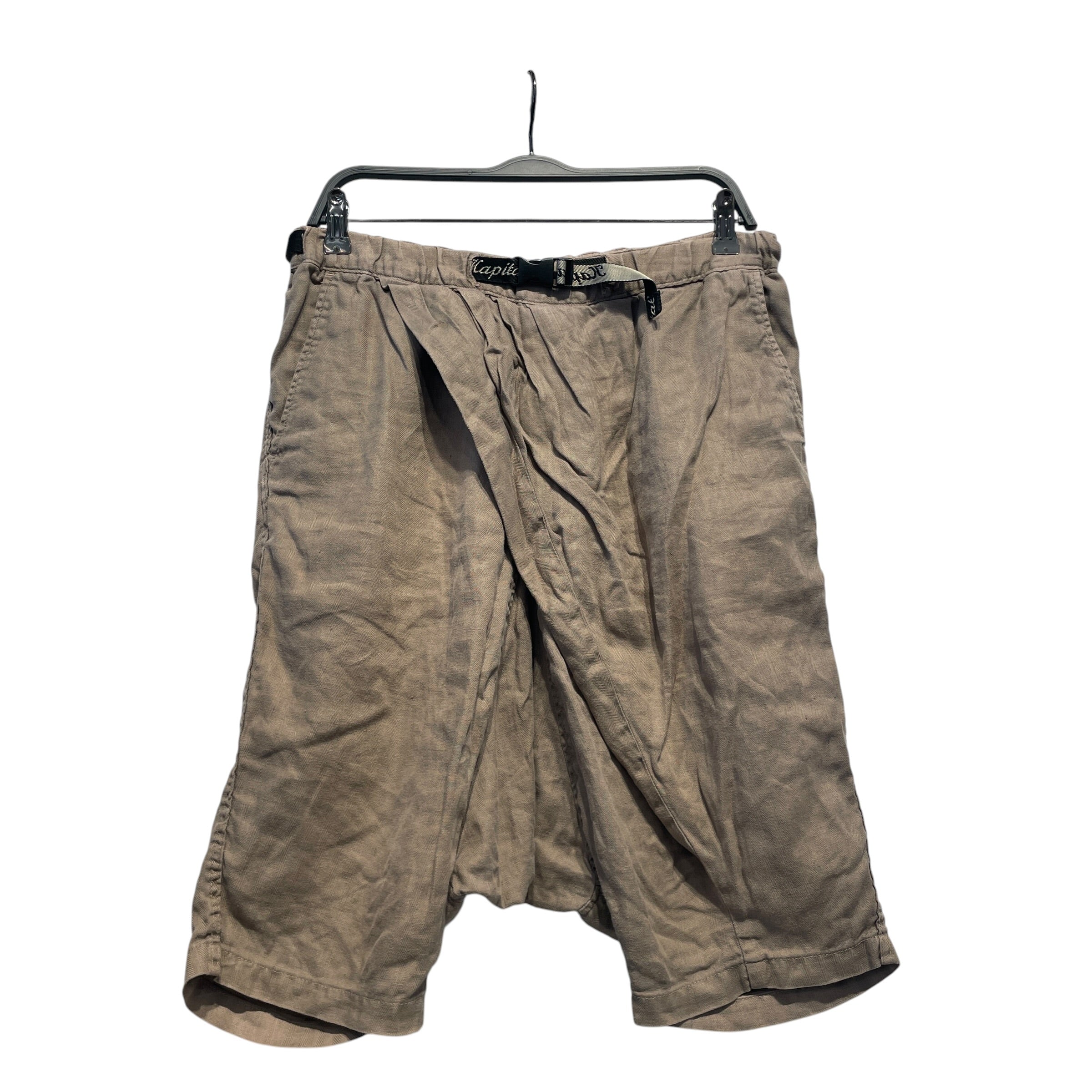 KAPITAL/Shorts/2/Cotton/BEG/drop crotch view 1