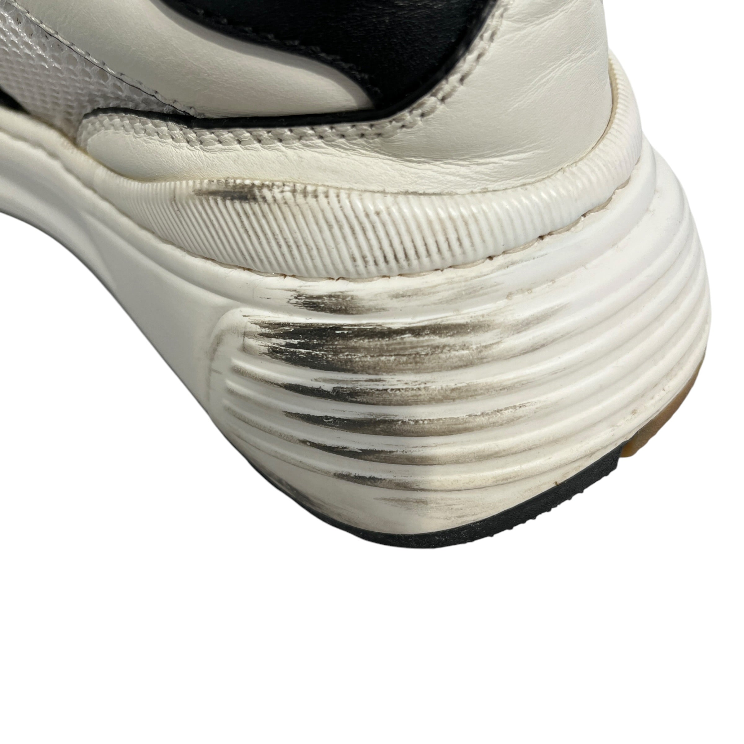 BOTTEGA VENETA/Low-Sneakers/EU 41/Cotton/WHT/SPEEDSTER LEATHER LOW TRAINERS view 4