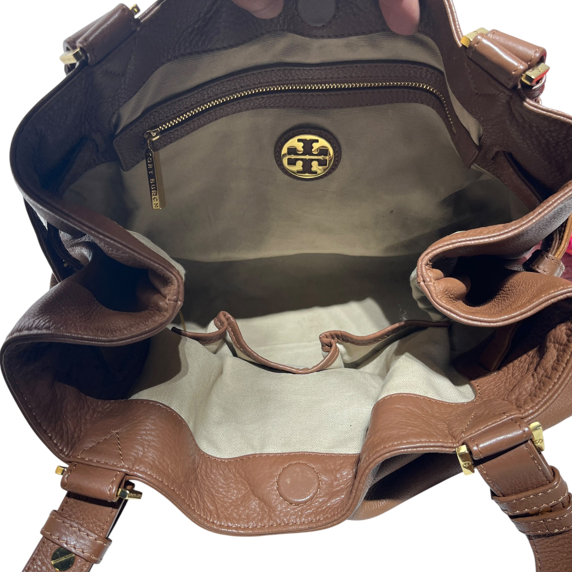 TORY BURCH/Bag/Leather/BRW/AMANDA NORTH/SOUTH view 5