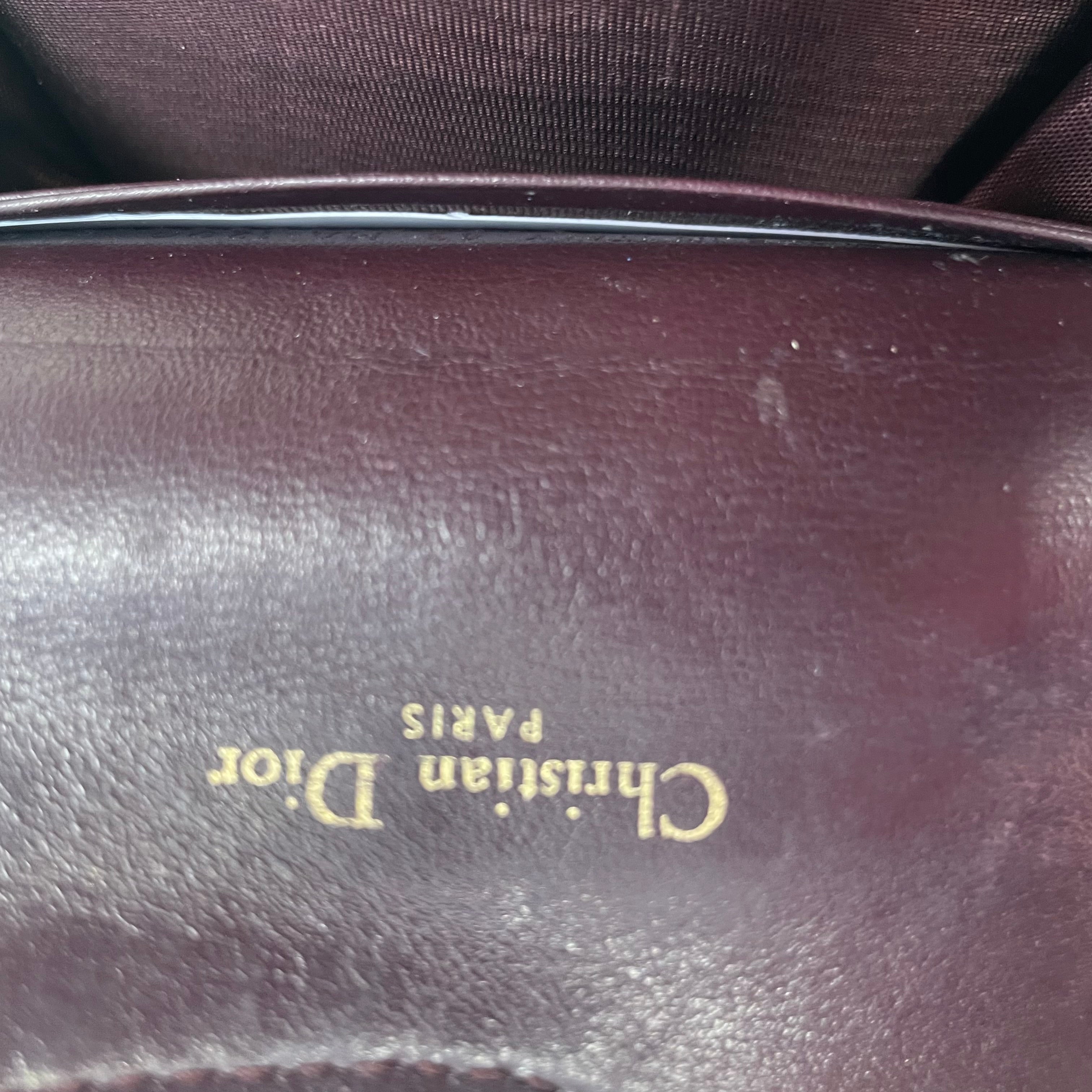 Christian Dior/Coin Wallet/Monogram/Cotton/PNK/SADLE WALLET/MAROON view 4