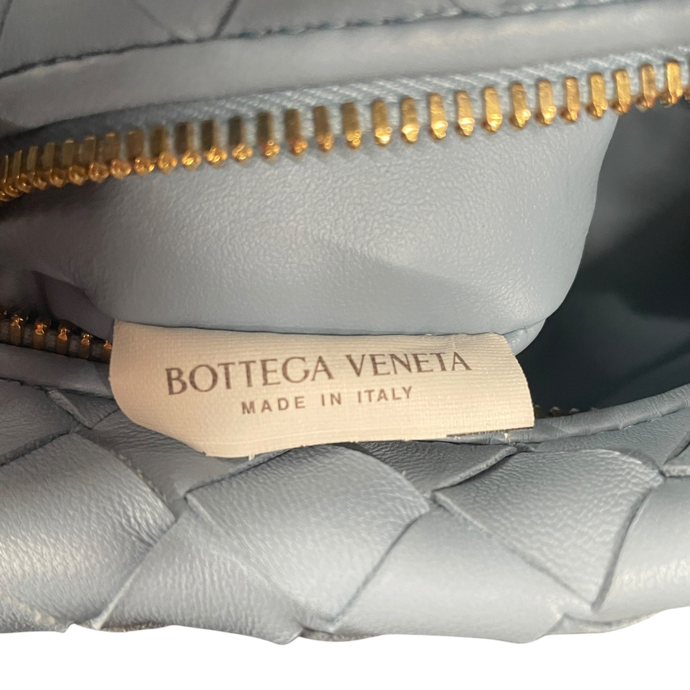 BOTTEGA VENETA/Bag/Leather/BLU/MINI INTERWEAVE HOBO view 5