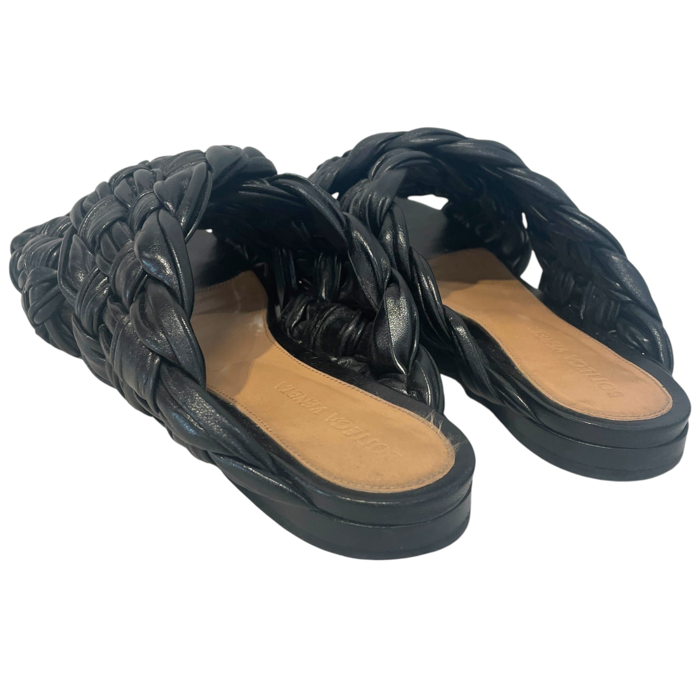 BOTTEGA VENETA/Sandals/EU 38/Leather/BLK/The Board view 2