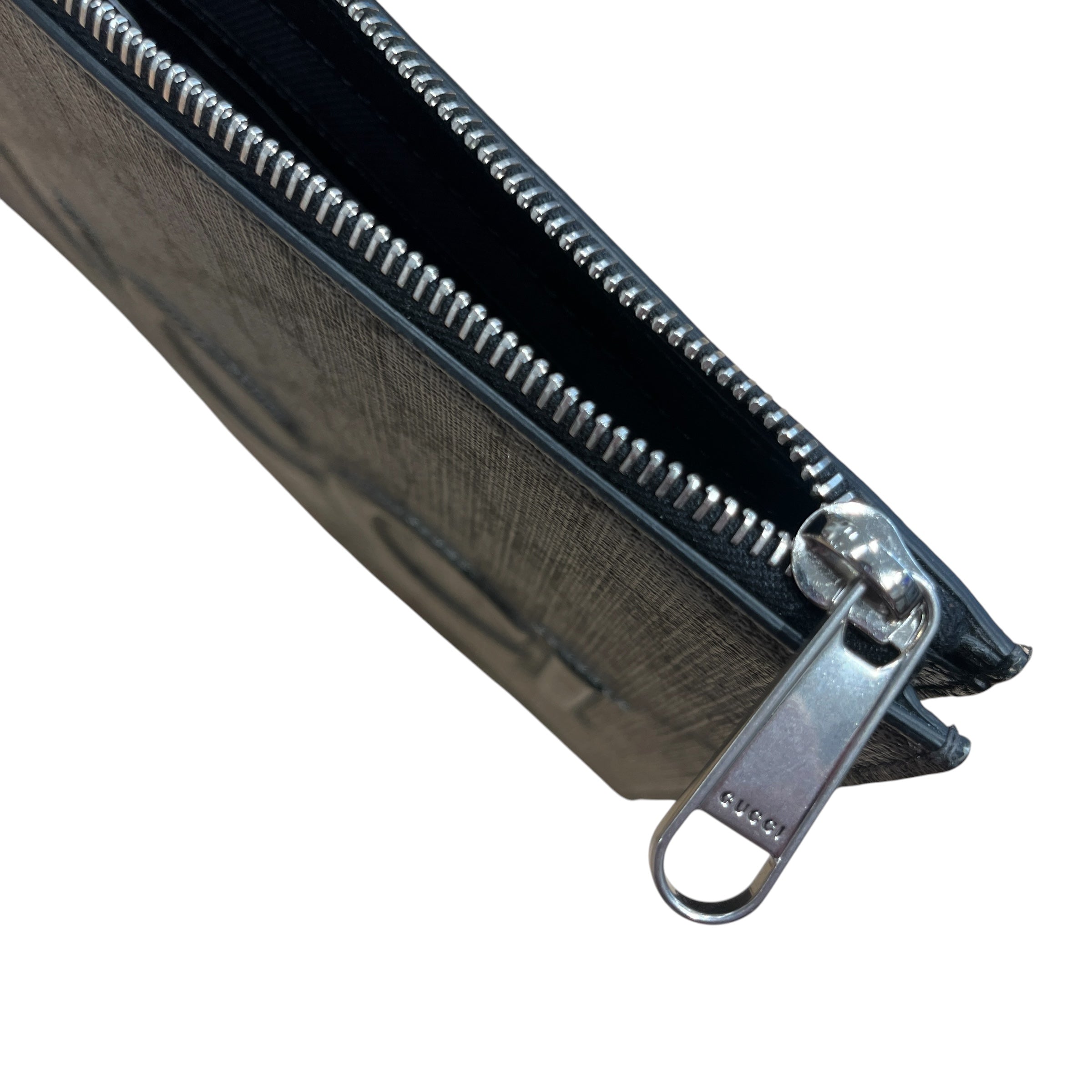 GUCCI/Pouch/Monogram/Leather/GRY/'GUCCI' view 4
