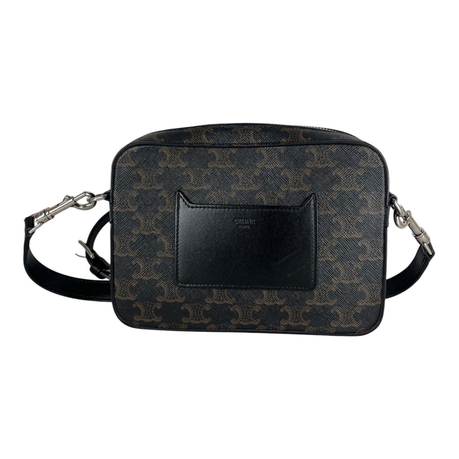 CELINE/Cross Body Bag/Monogram/Leather/BRW/SMALL TRIOMPHE MESSENGER BAG view 2