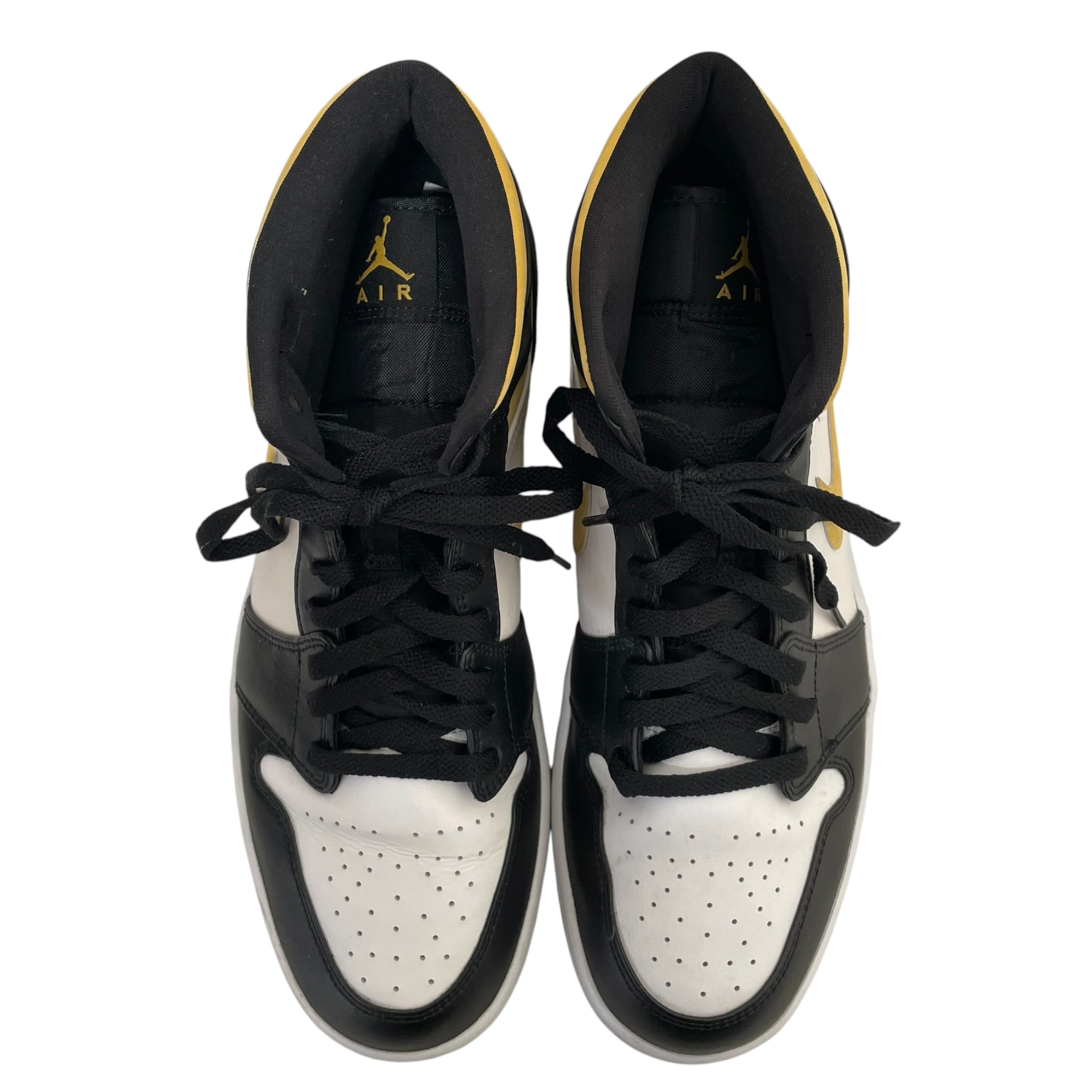 NIKE/Low-Sneakers/US 12/Leather/GLD/AIR JORDAN 1 MID view 5