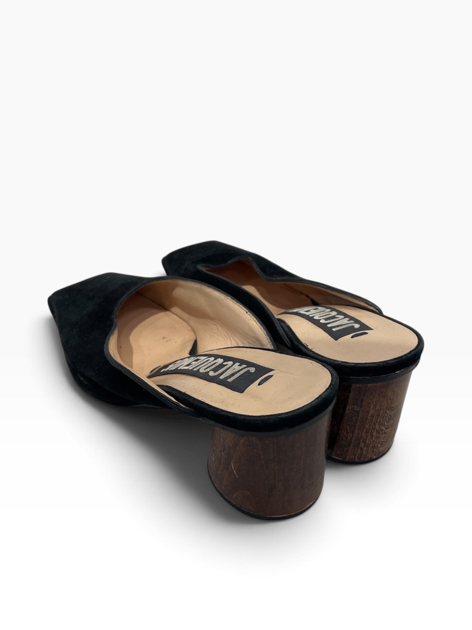 JACQUEMUS/Heels/EU 38/Suede/BLK/SUADE MULE view 2