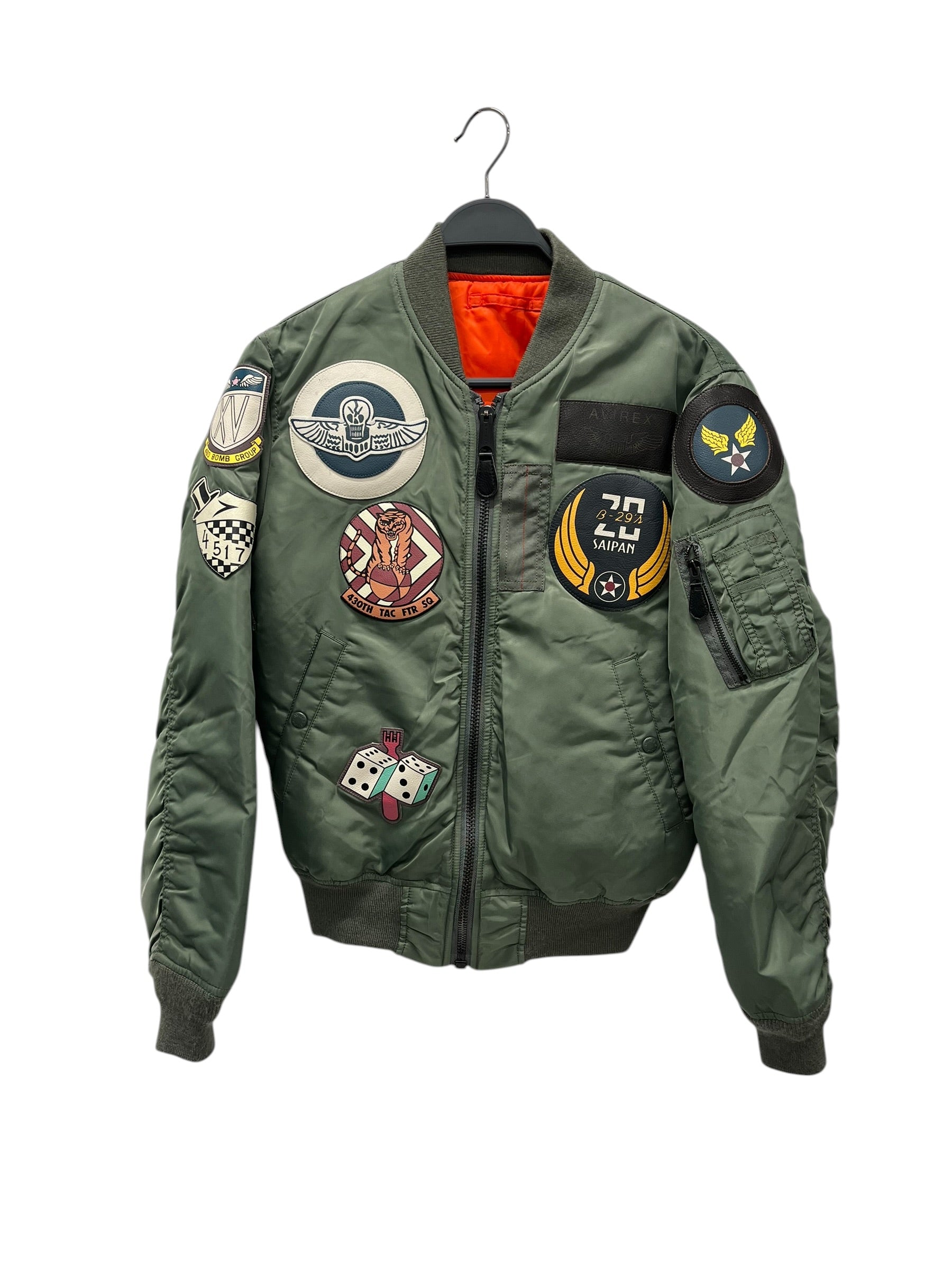 AVIREX/Flight Jkt/M/Nylon/KHK/Single Breasted/MA-1 FLIGHT JACKET view 1